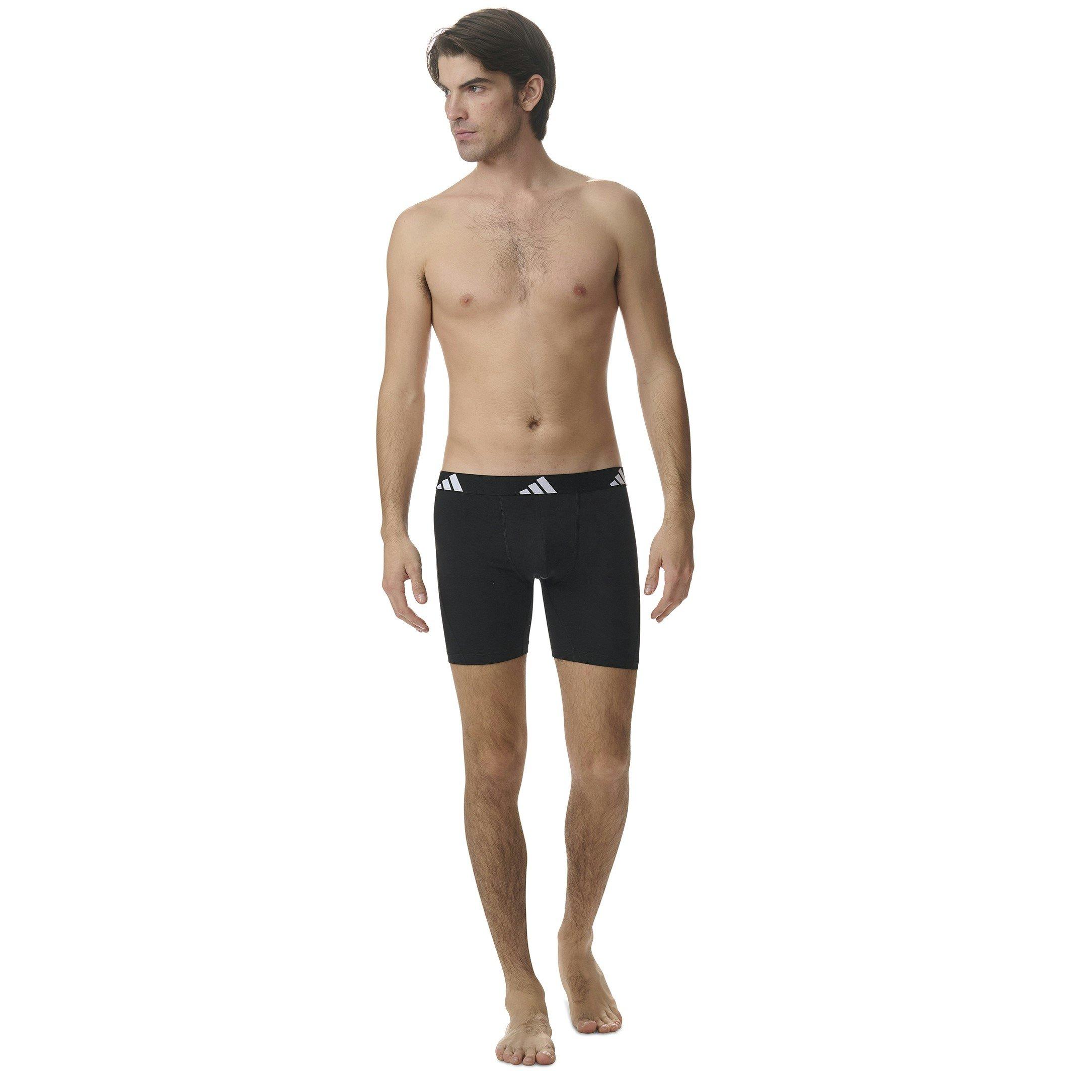 Black - adidas - Active Flex Cotton Boxer Brief (3PK) - 2