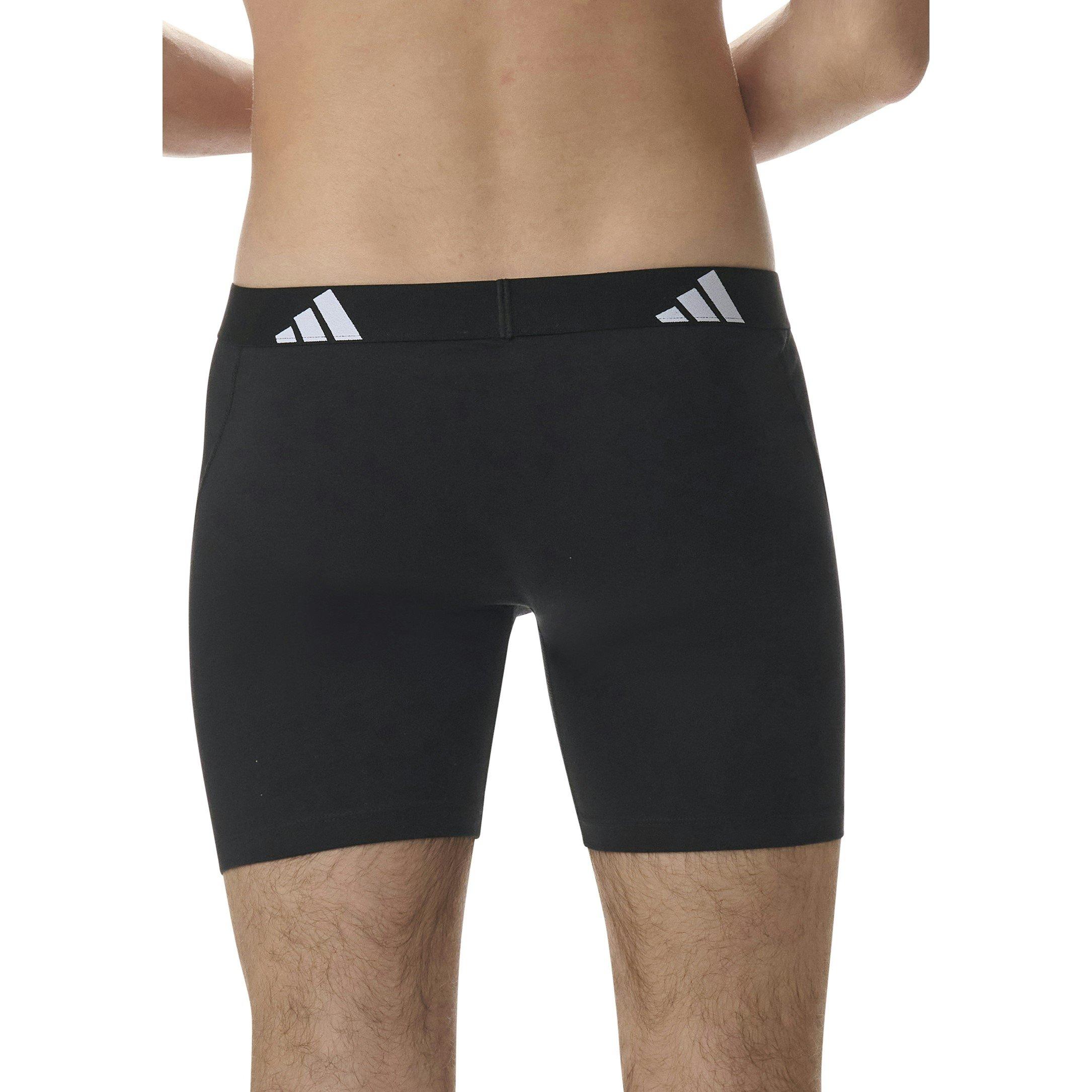 Black - adidas - Active Flex Cotton Boxer Brief (3PK) - 3