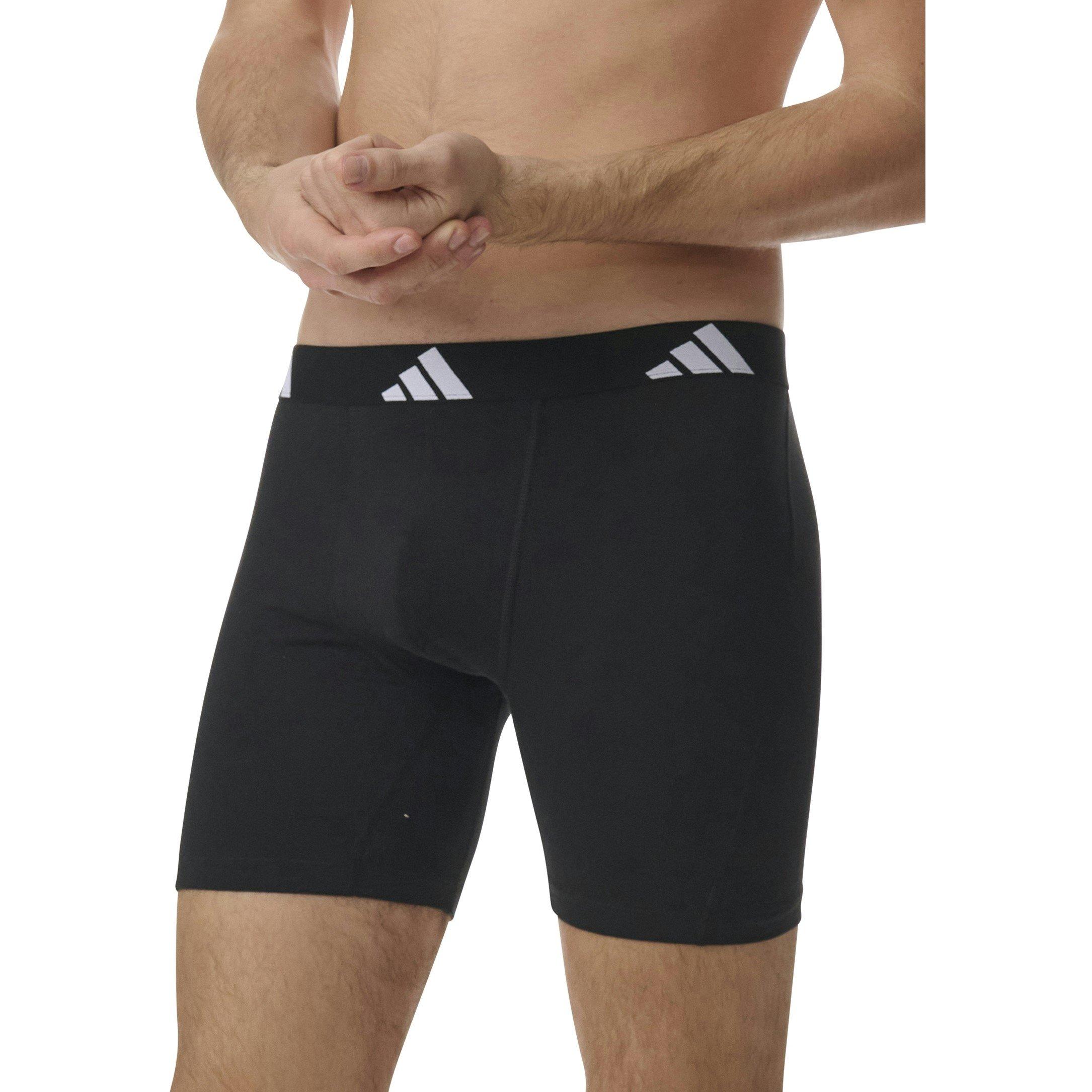 Black - adidas - Active Flex Cotton Boxer Brief (3PK) - 4