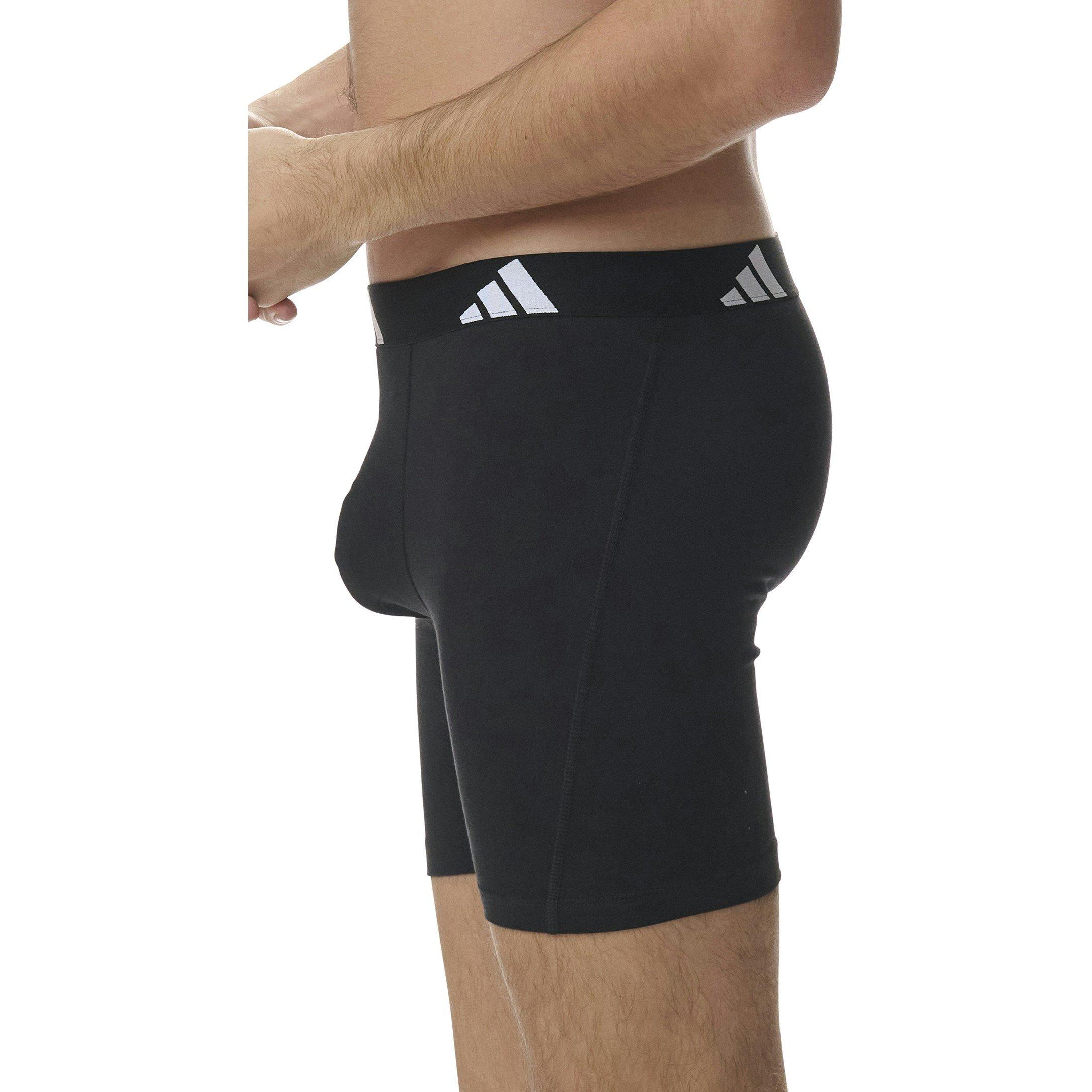 Black - adidas - Active Flex Cotton Boxer Brief (3PK) - 5