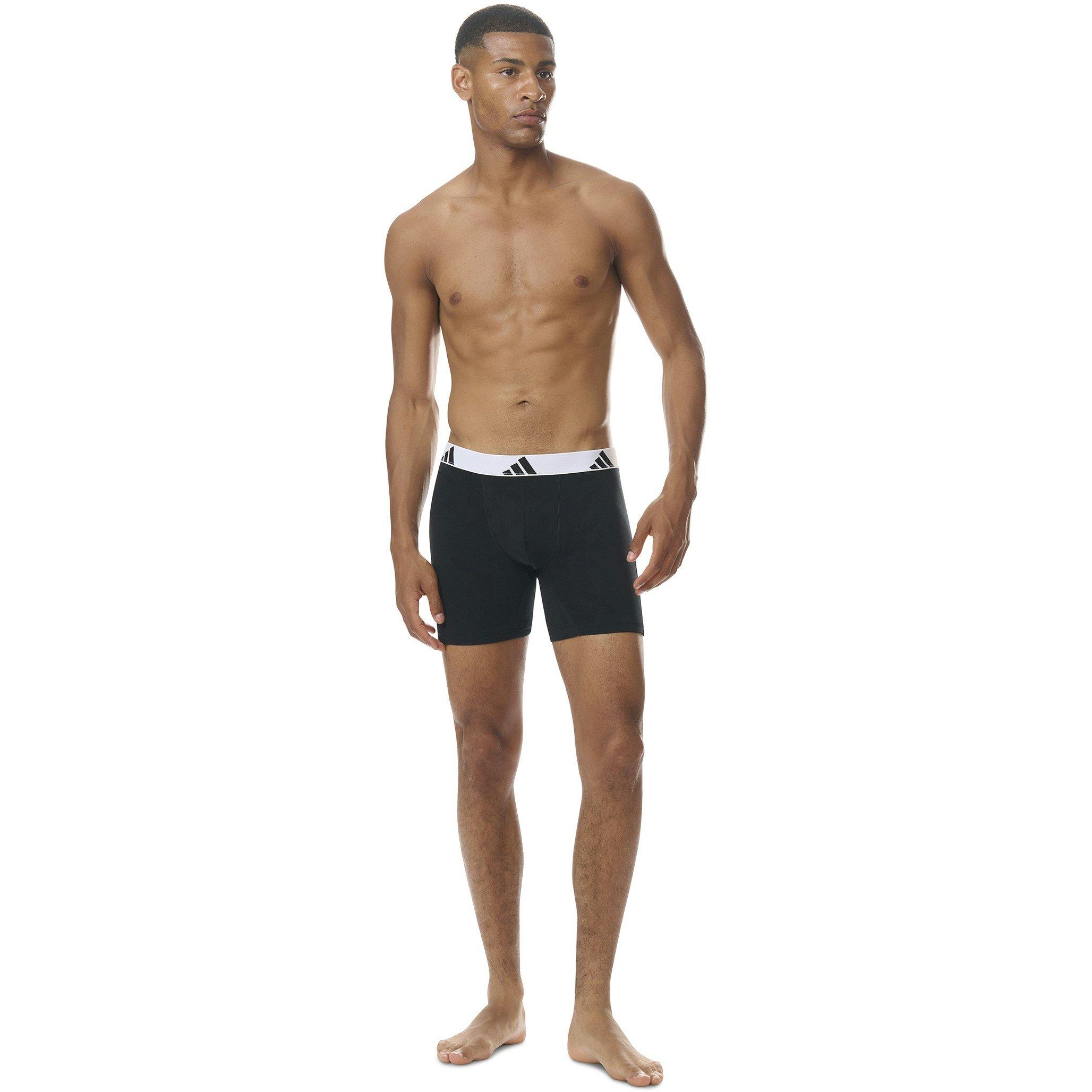 Black - adidas - Active Flex Cotton Boxer Brief (3PK) - 2