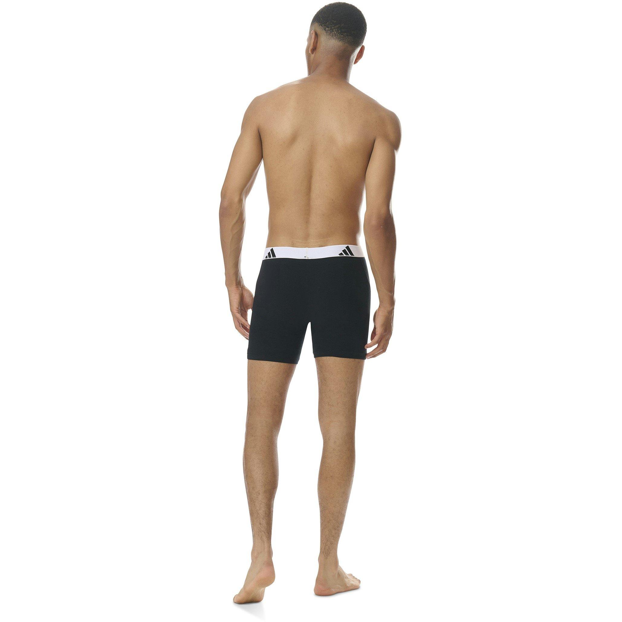 Black - adidas - Active Flex Cotton Boxer Brief (3PK) - 3