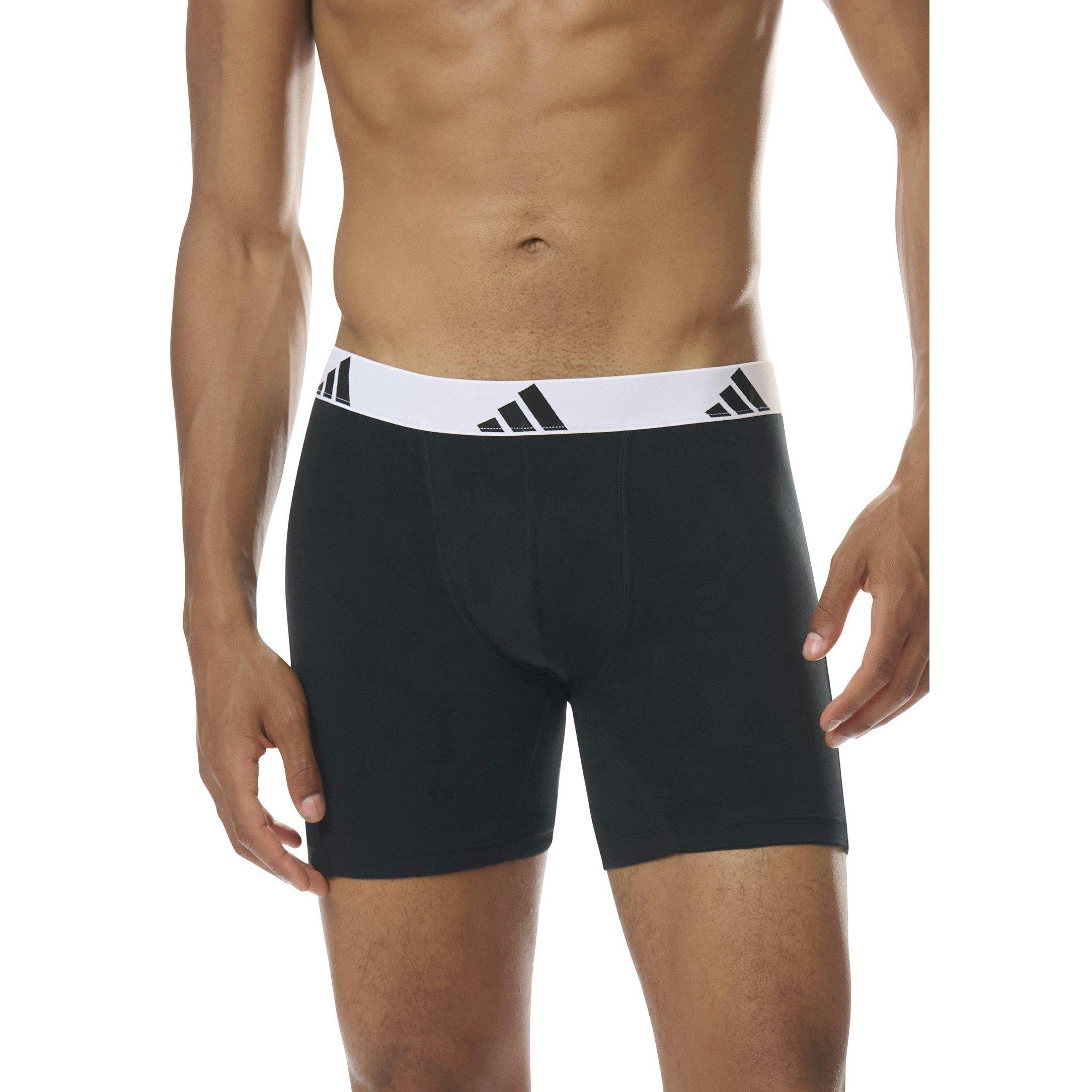 Black - adidas - Active Flex Cotton Boxer Brief (3PK) - 4