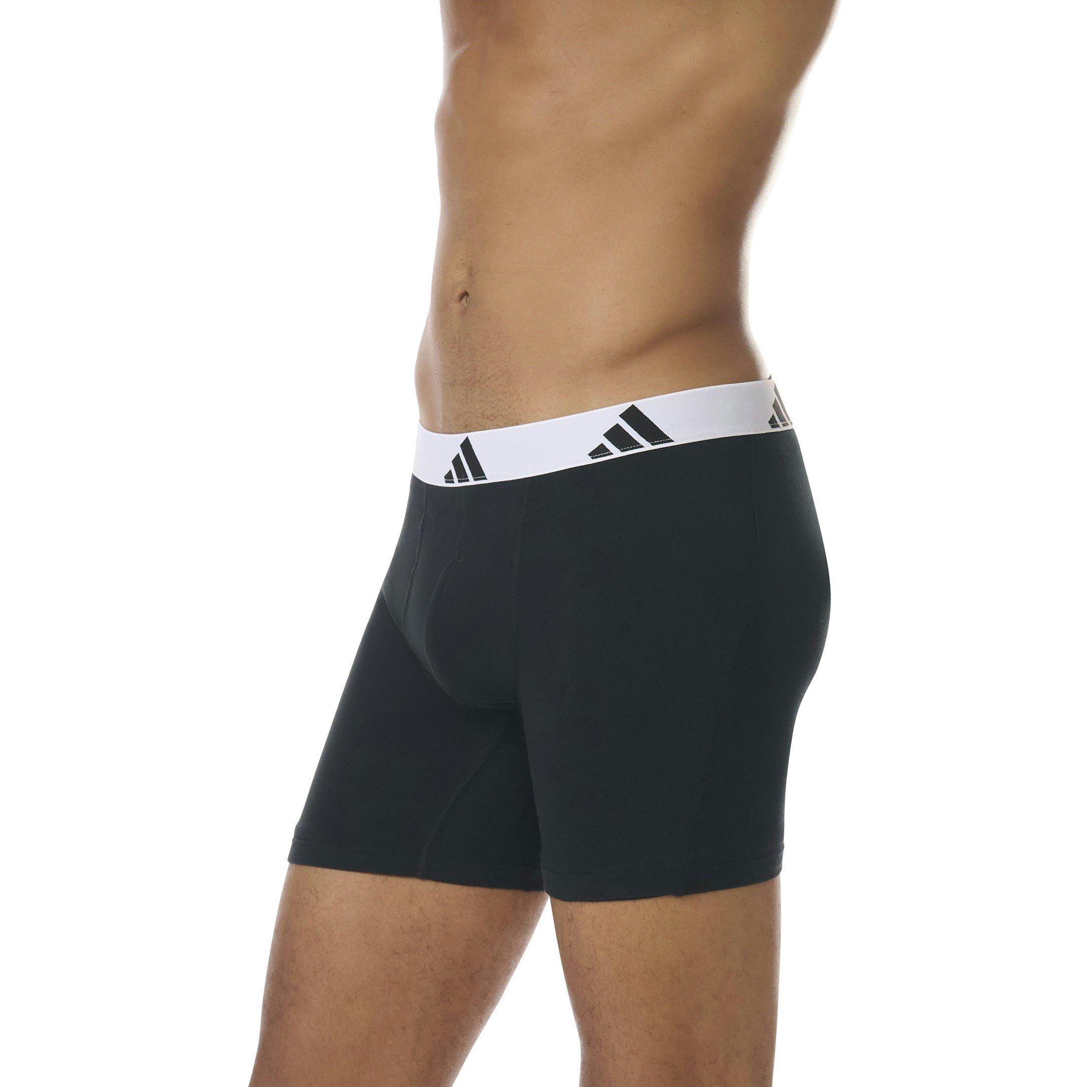 Black - adidas - Active Flex Cotton Boxer Brief (3PK) - 5