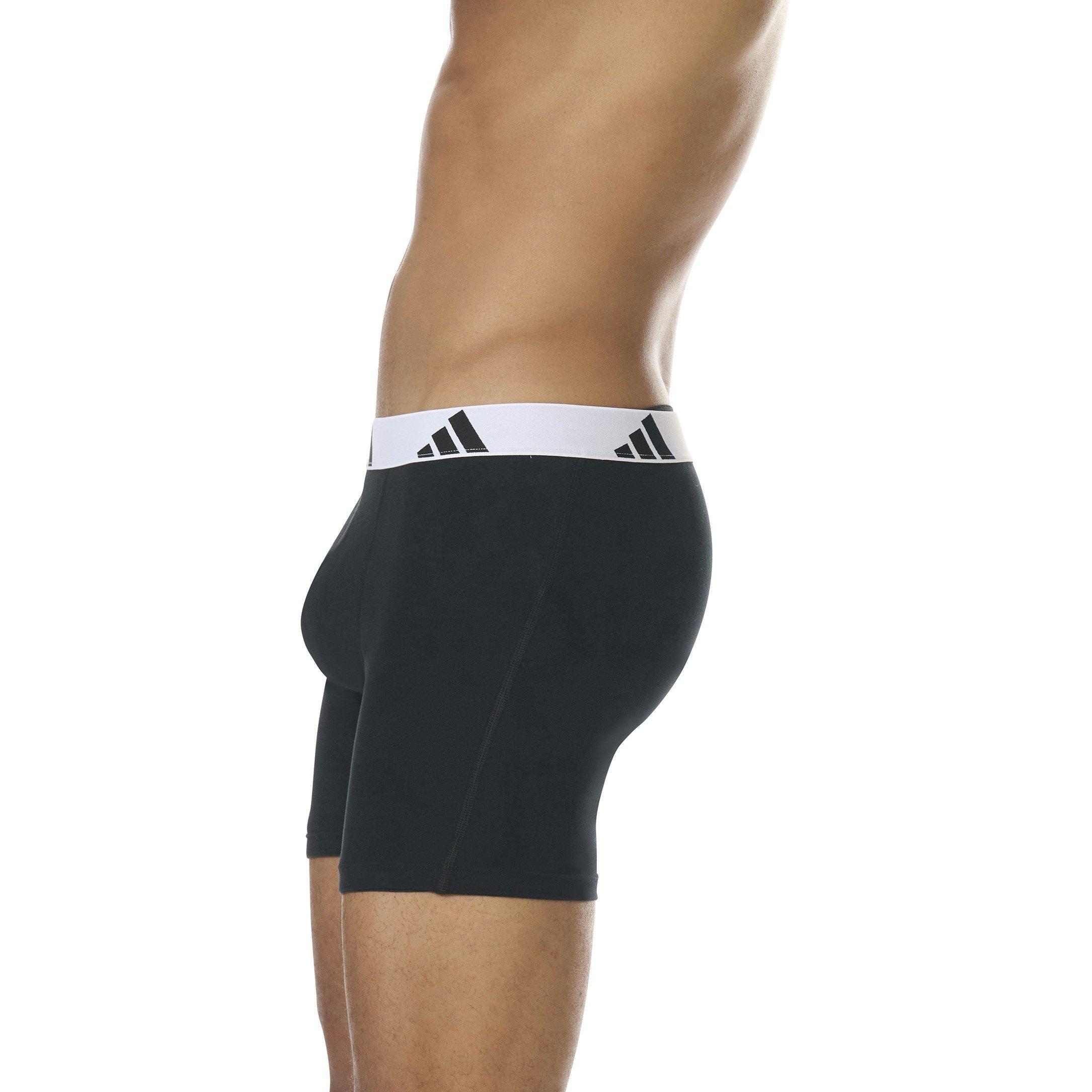 Black - adidas - Active Flex Cotton Boxer Brief (3PK) - 6