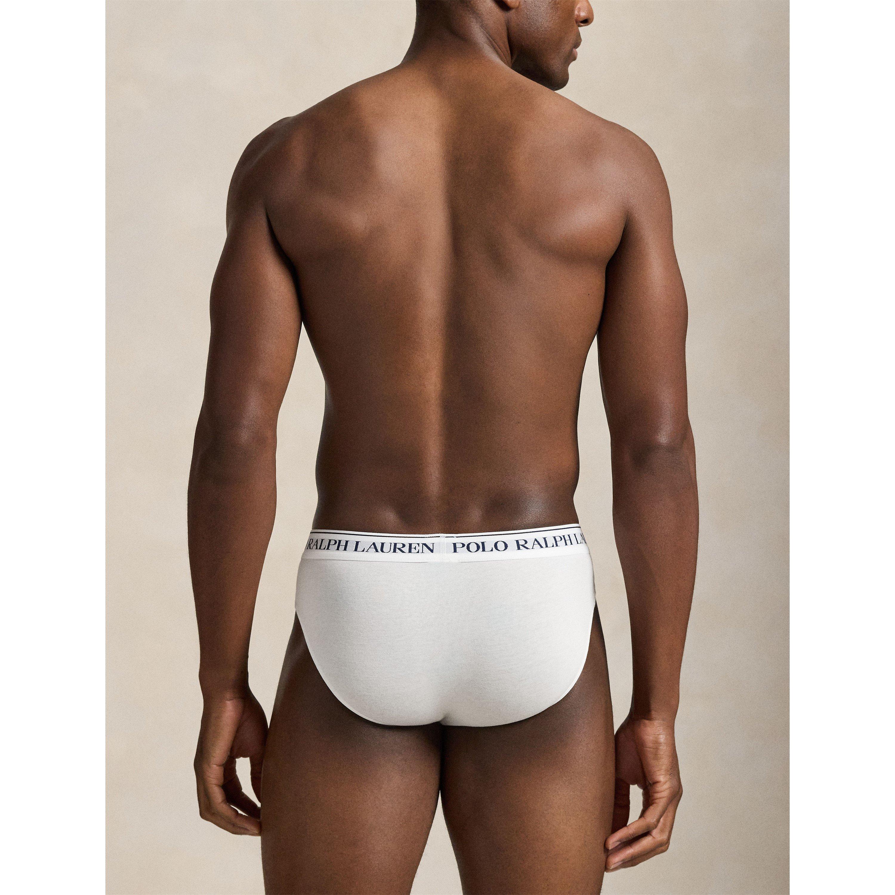 Blk/Wht/Grey - Polo Ralph Lauren - Men's Cotton 3-Pack Boxer Briefs - 3
