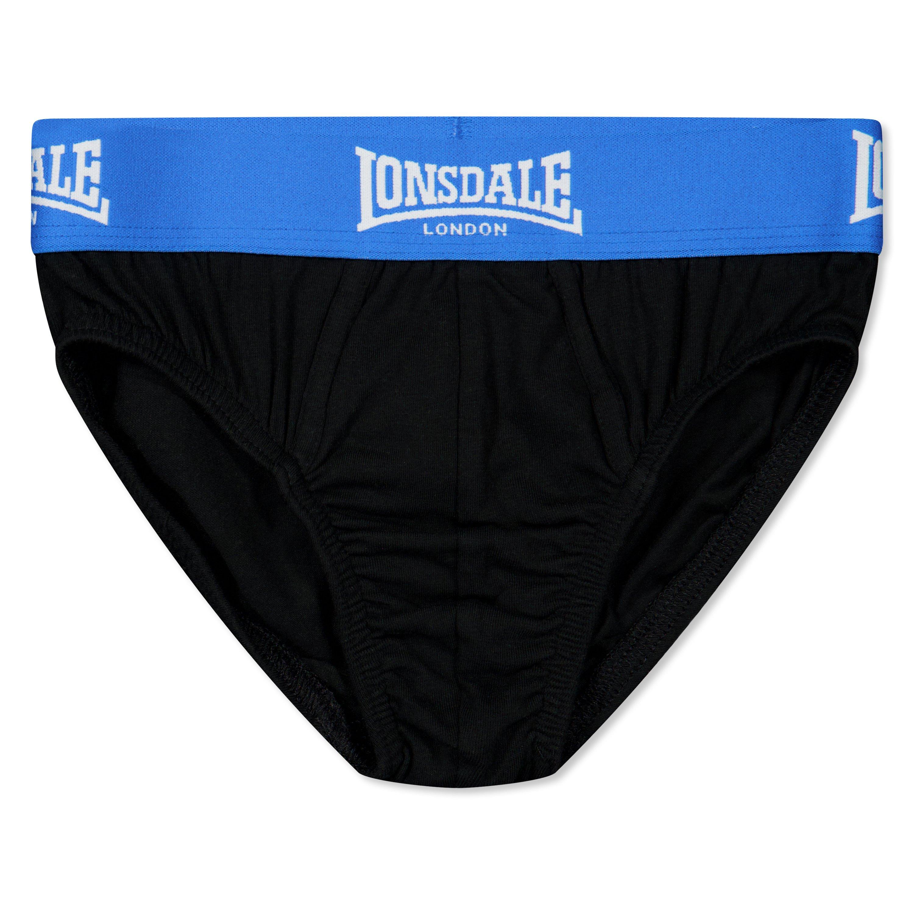 Black/Blue - Lonsdale - 2 Pack Briefs Junior Boys - 1