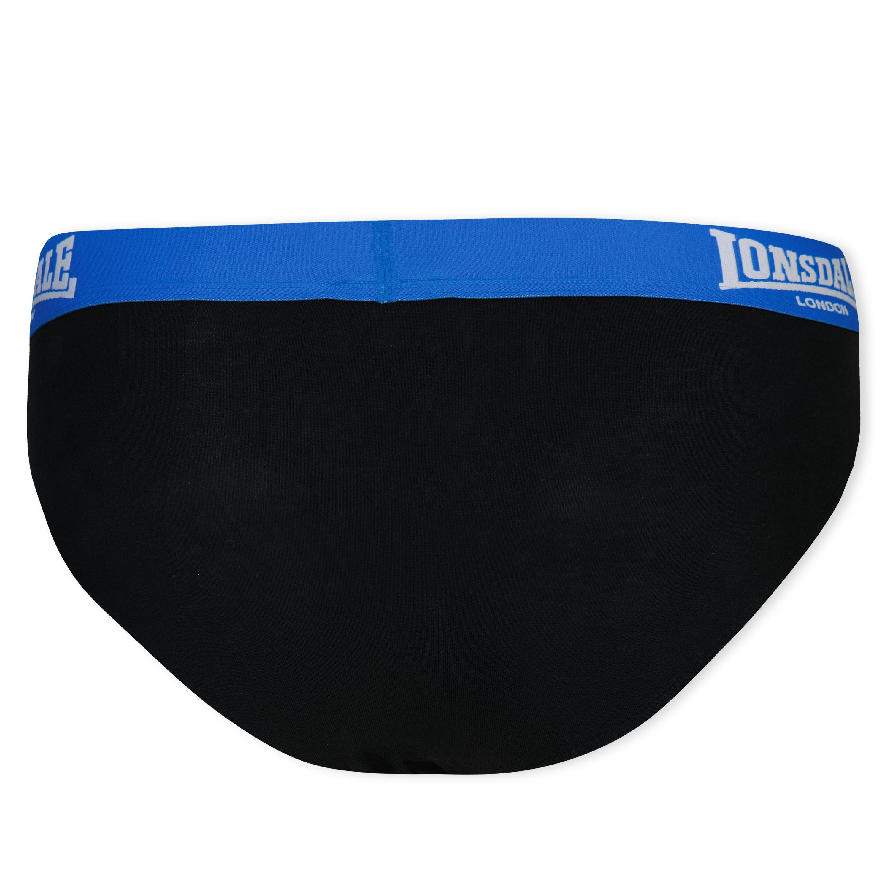 Crno/Plavo - Lonsdale - 2 Pack Briefs Junior Boys - 3