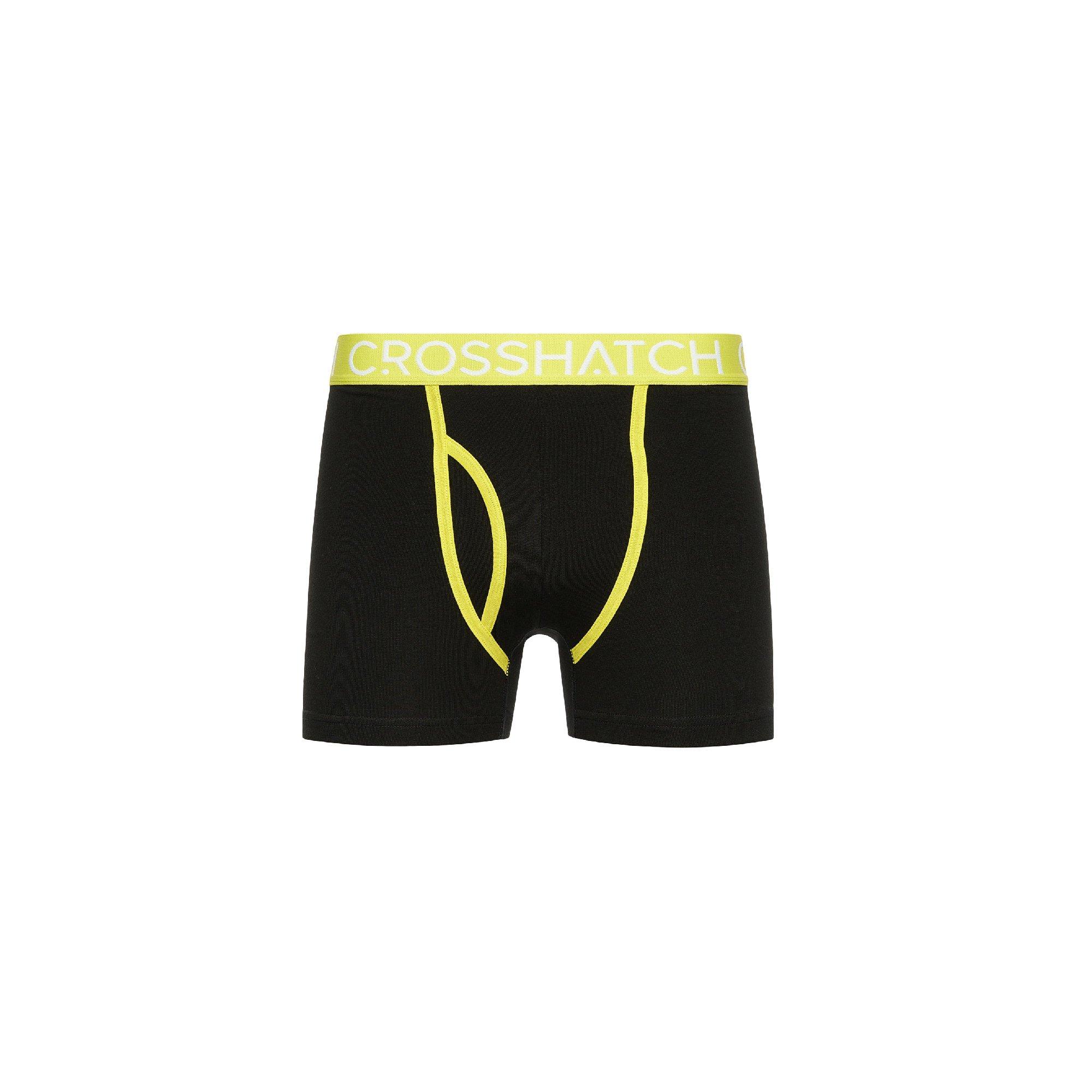 Lime - Crosshatch - Men's Crystaline 3 Pack Boxer Briefs - 2