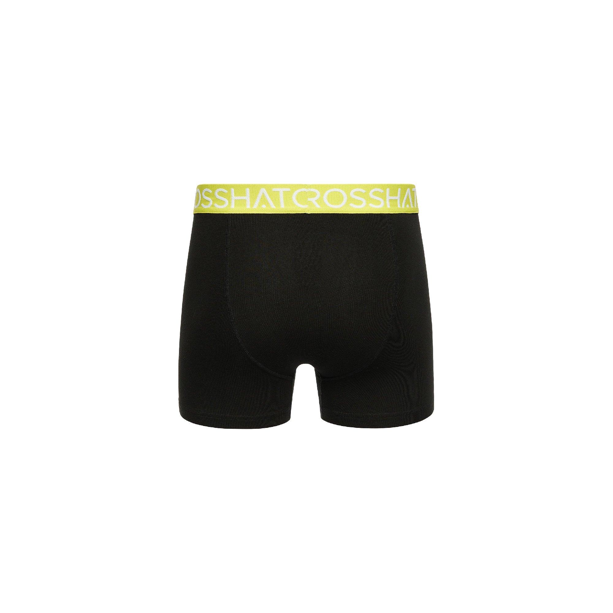 Lime - Crosshatch - Men's Crystaline 3 Pack Boxer Briefs - 3