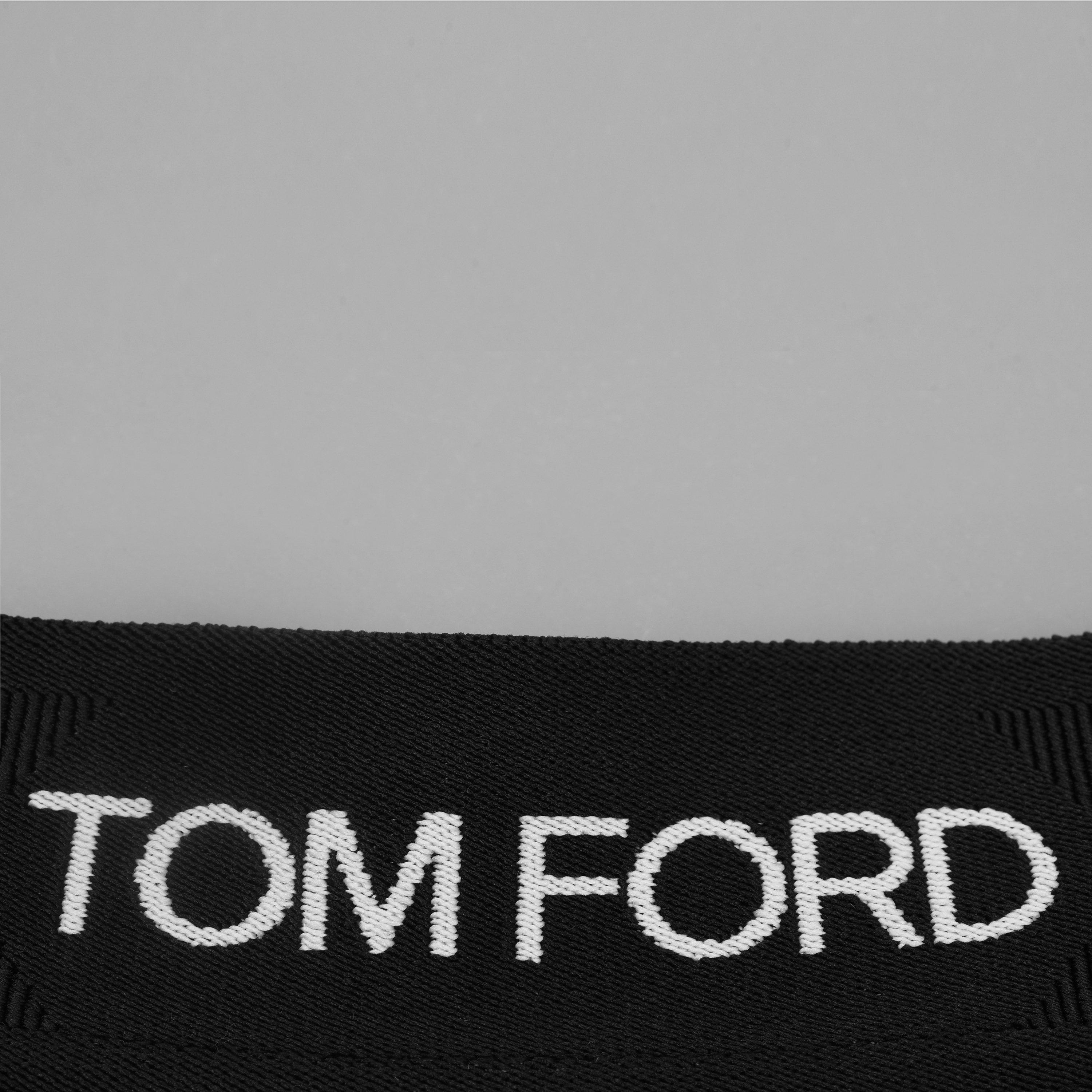 Black 002 - Tom Ford - Men's Logo Cotton Briefs - 5