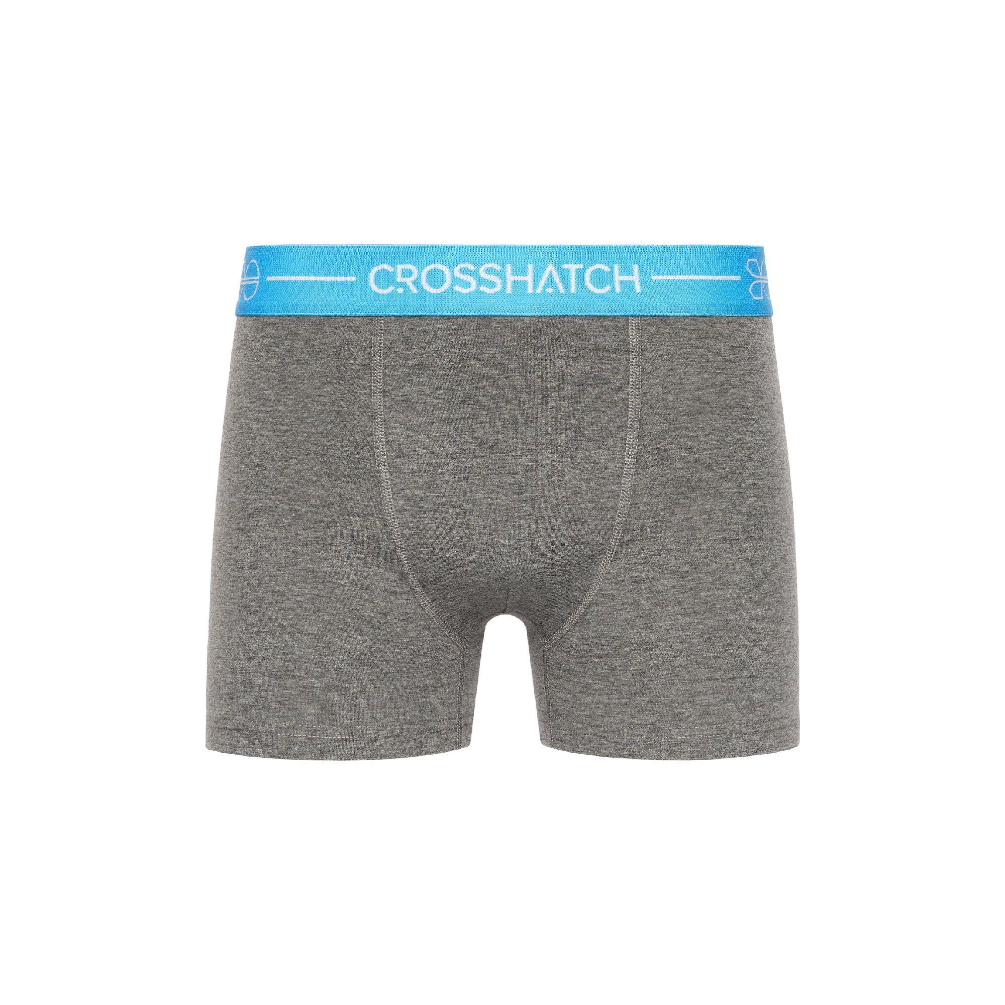 Charcoal Marl - Crosshatch - Men's Astral 3 Pack Boxer Briefs - 2