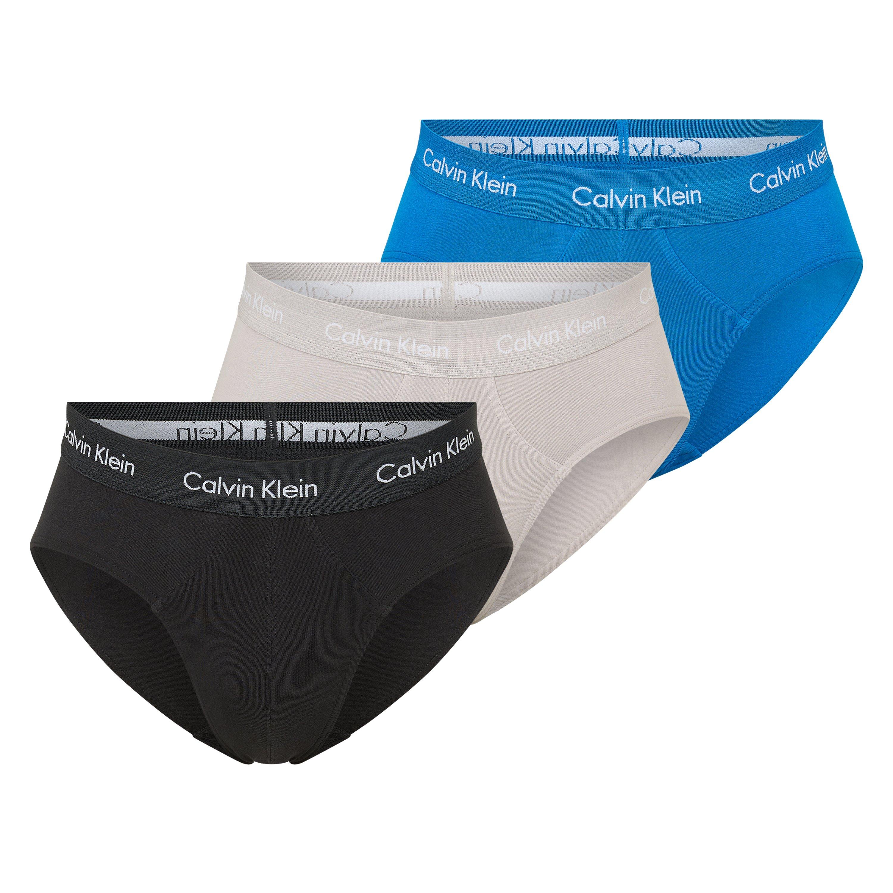 Calvin Klein 3 Pack Briefs - Blk/Gry/Blu - S