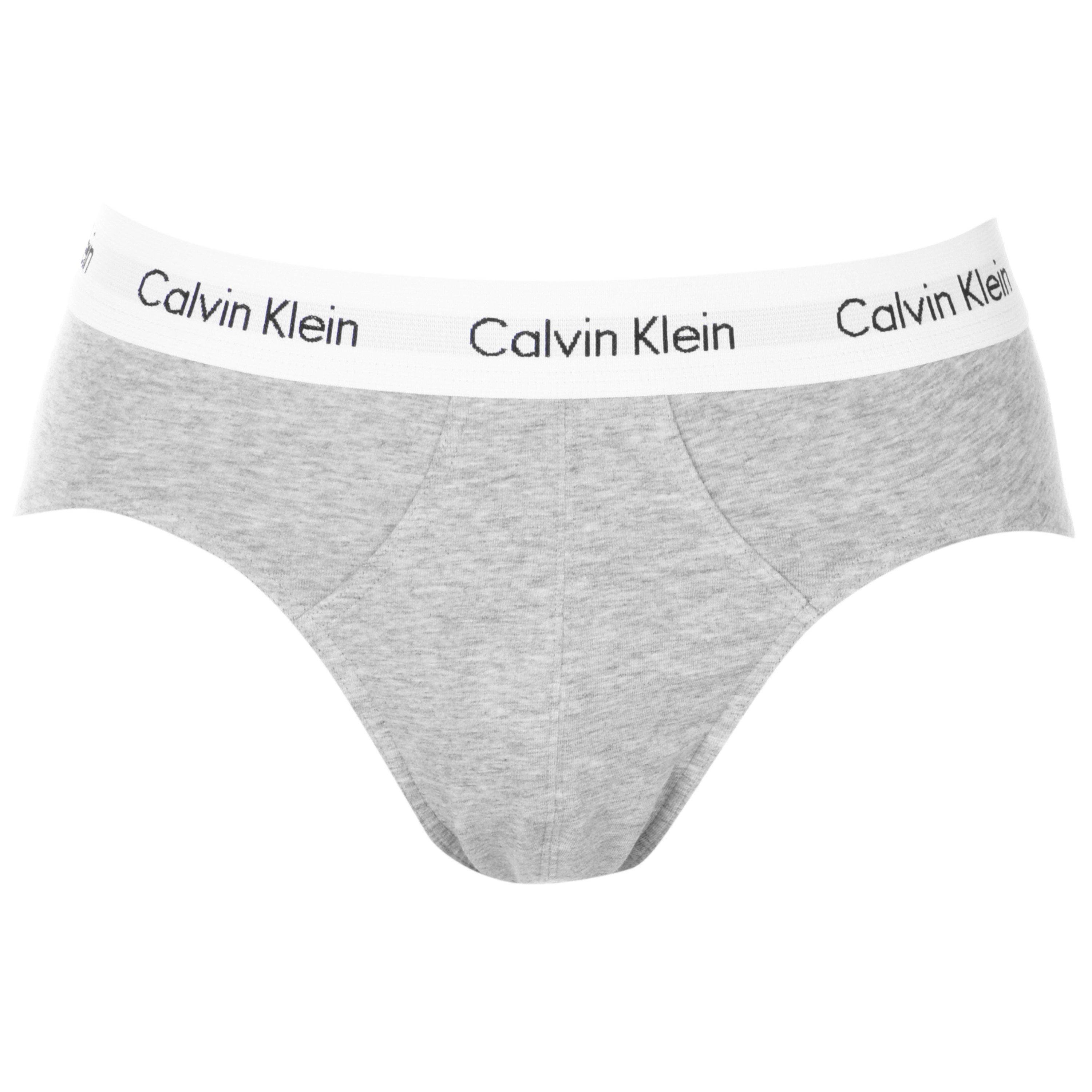 Wht/Blk/Gry - Calvin Klein - 3 Pack Briefs - 8