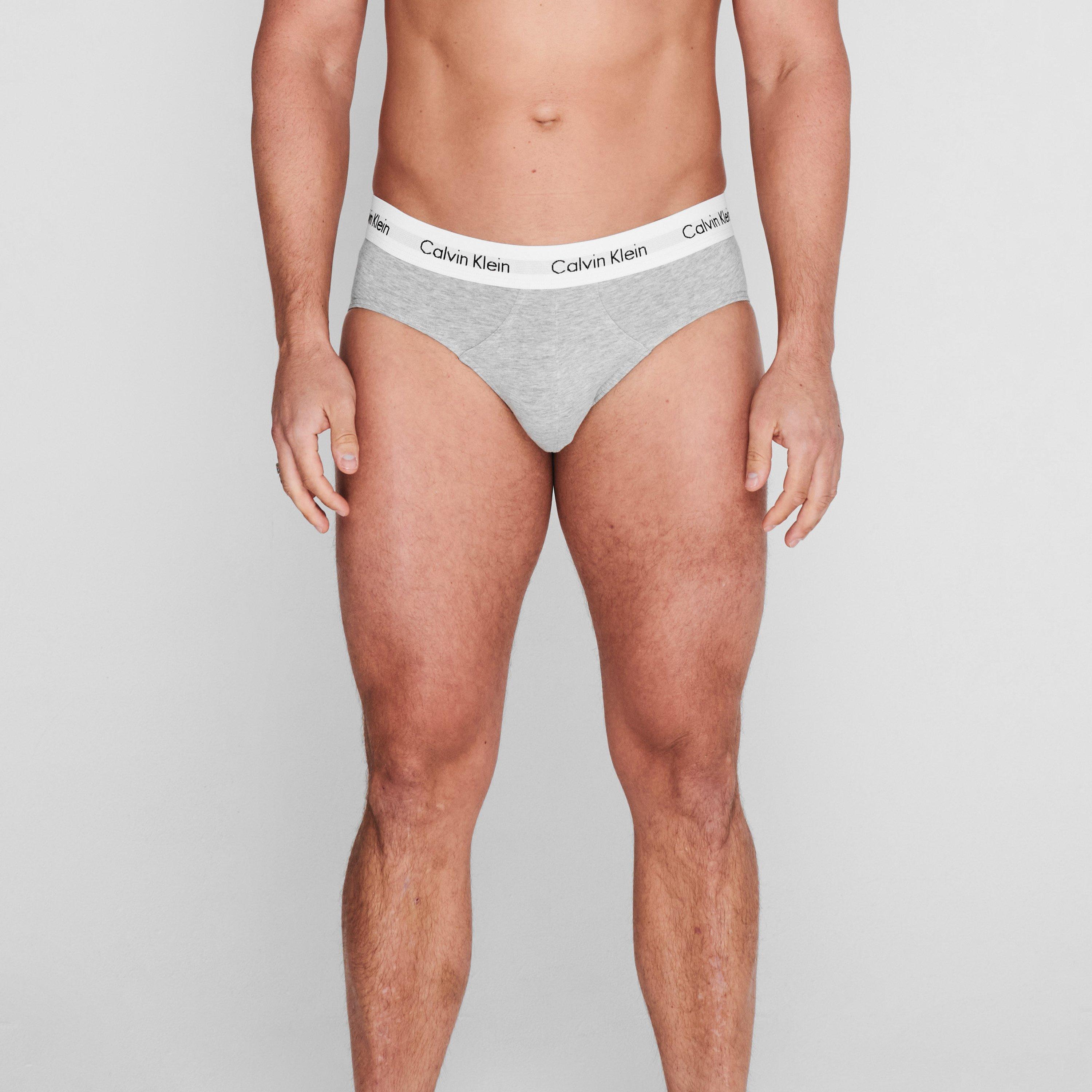 Wht/Blk/Gry - Calvin Klein - 3 Pack Briefs - 4