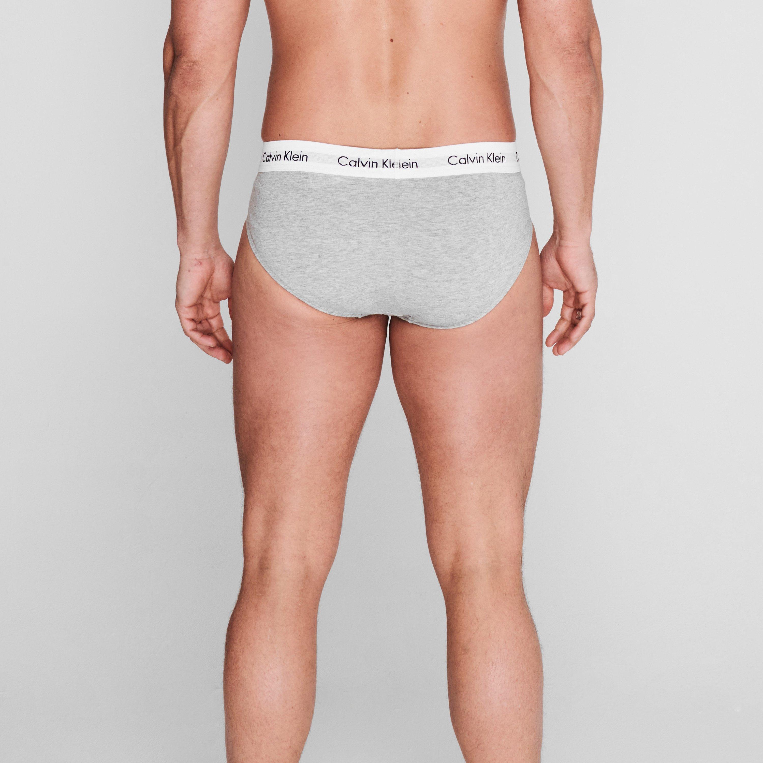 Wht/Blk/Gry - Calvin Klein - 3 Pack Briefs - 5