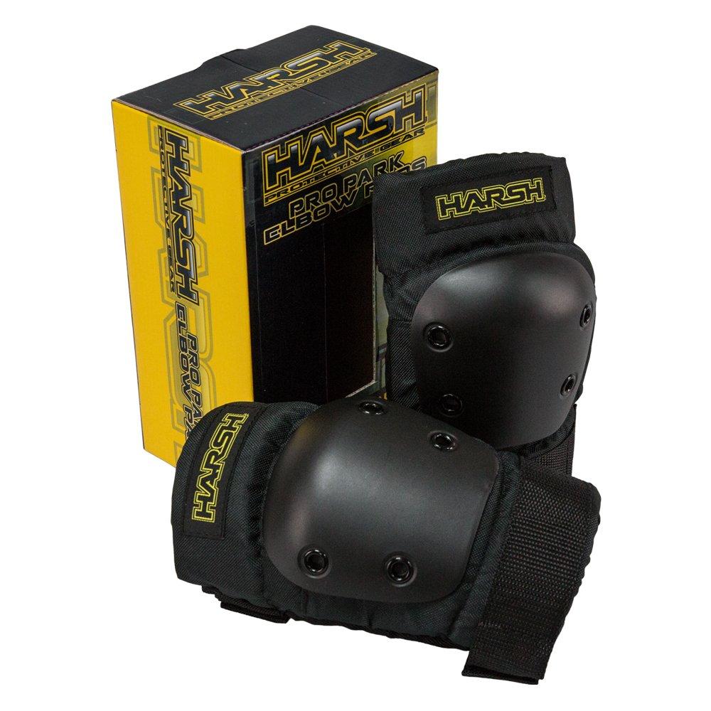 Black - Harsh Protective - HARSH PRO PARK SKATE / SKATEBOARD ELBOW PADS - 5