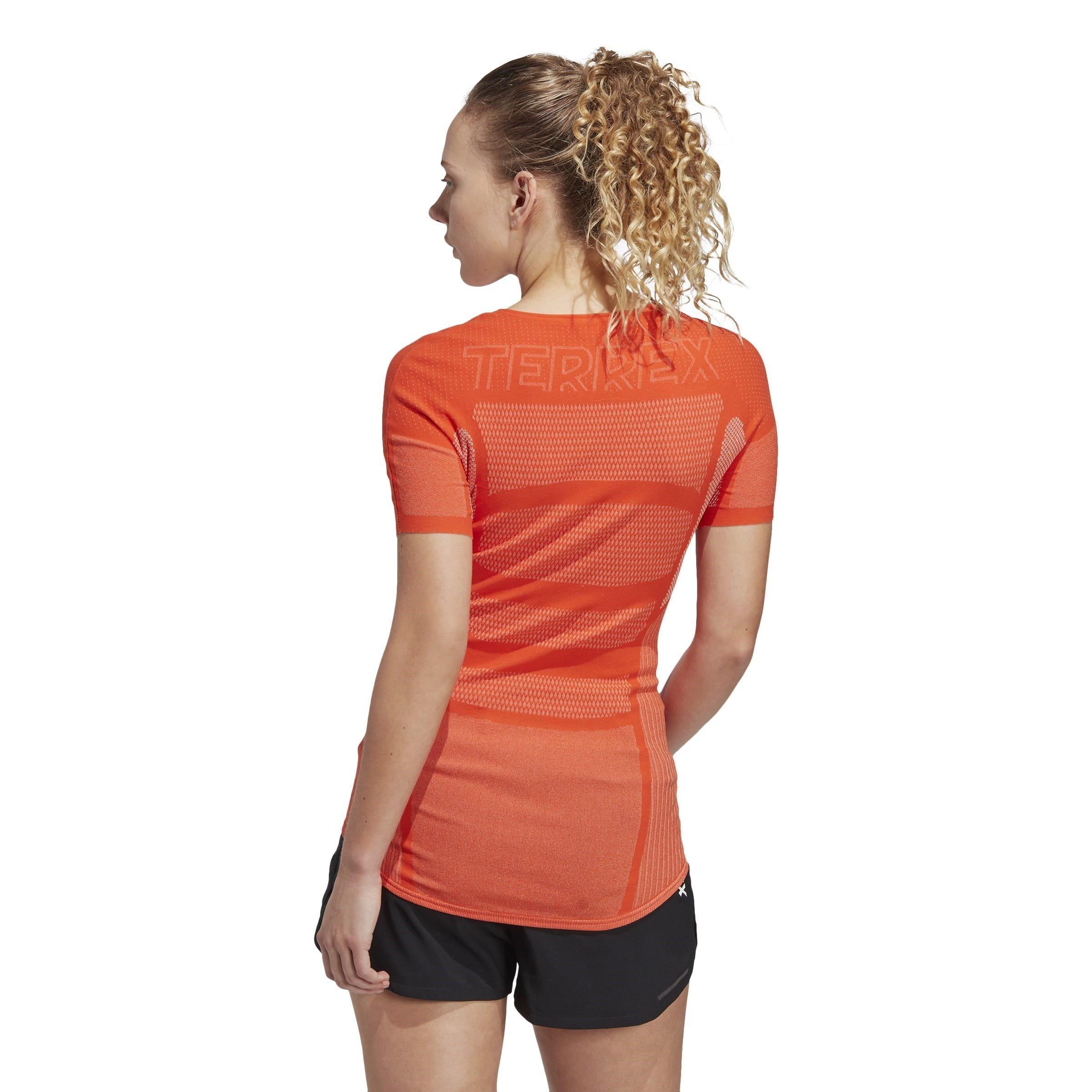Semi Im Ornge - adidas - Drynamo Short Sleeve Light Training Top Womens - 3