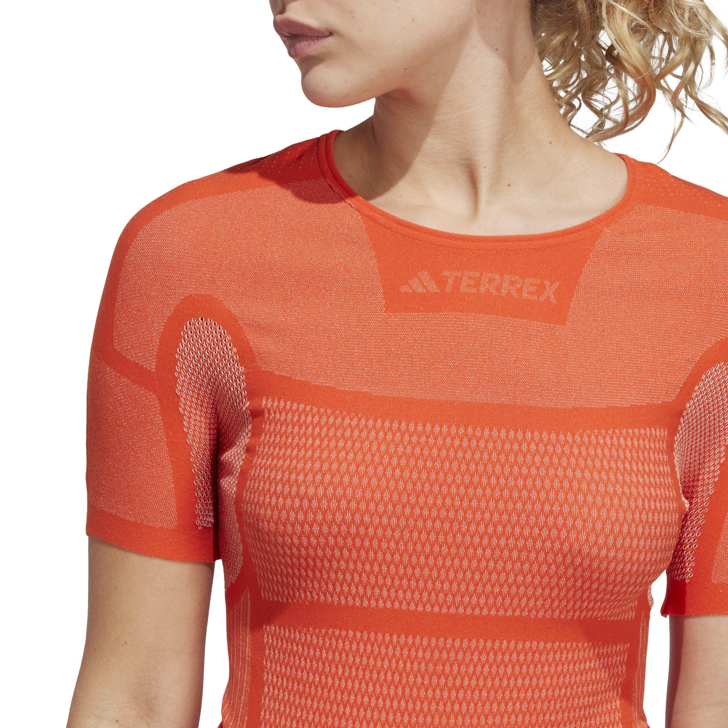 Semi Im Ornge - adidas - Drynamo Short Sleeve Light Training Top Womens - 5