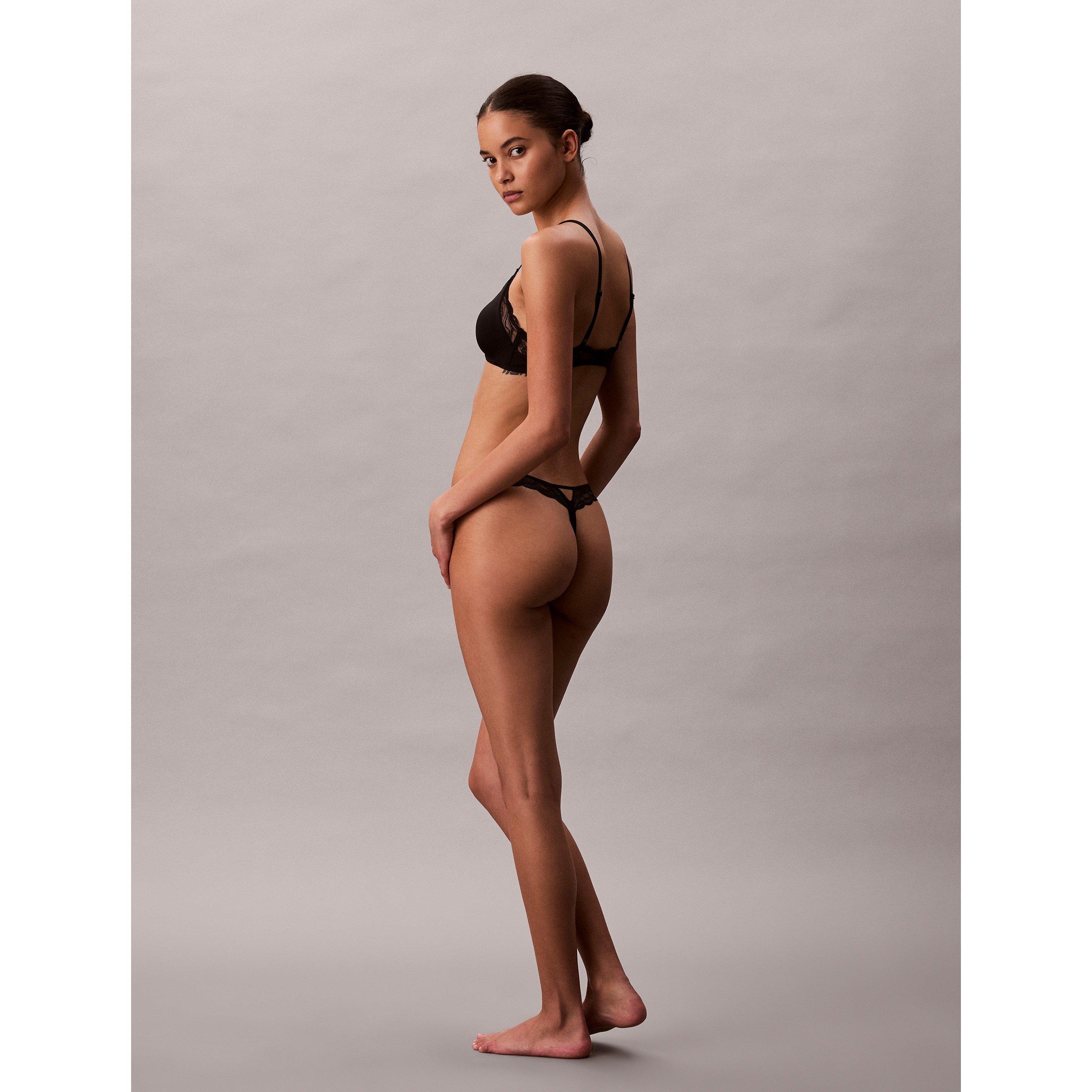 Zwart - Calvin Klein - Women's Thong - 4