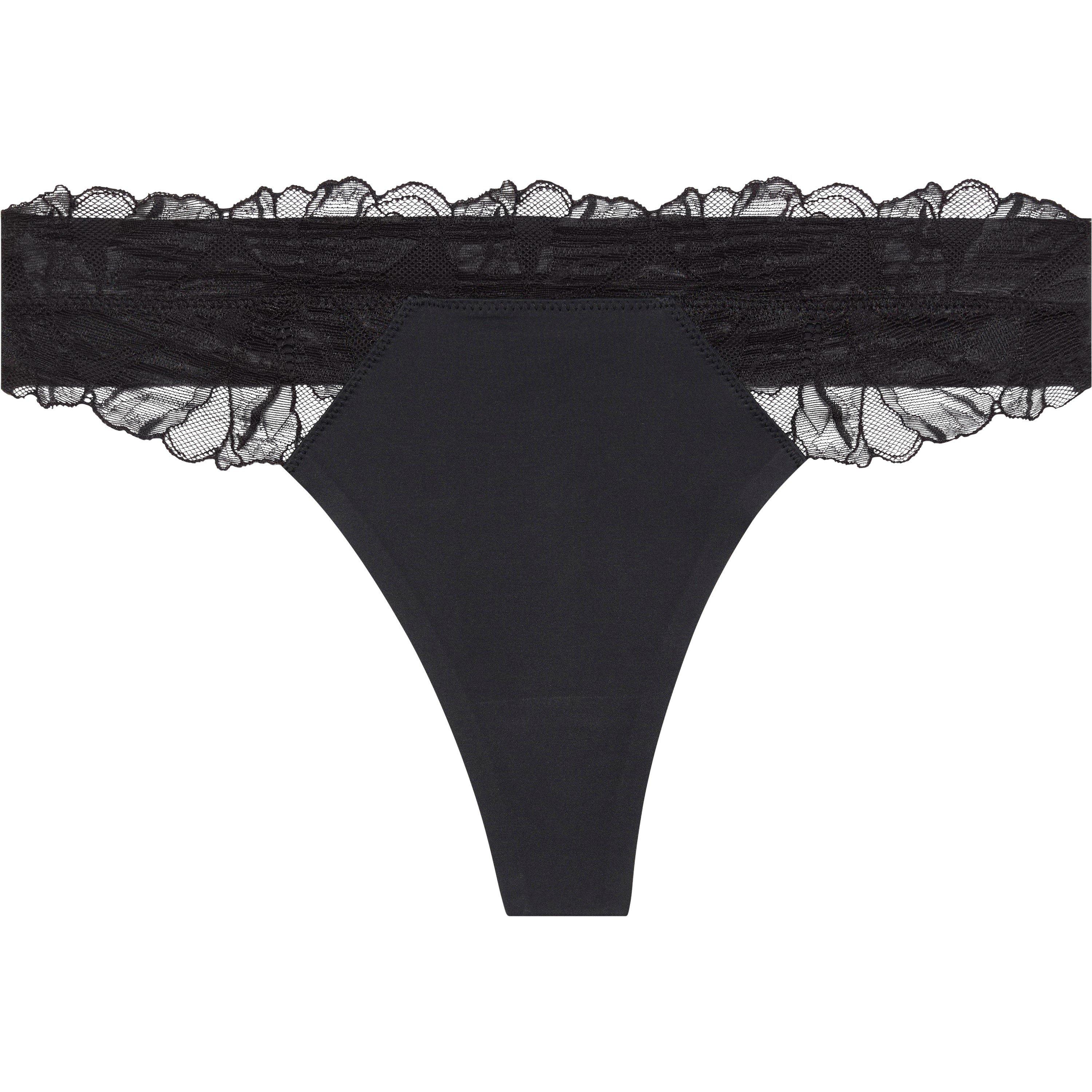 Calvin Klein Women's Performance Fit Seamless Thong - Black - 16 (XL)