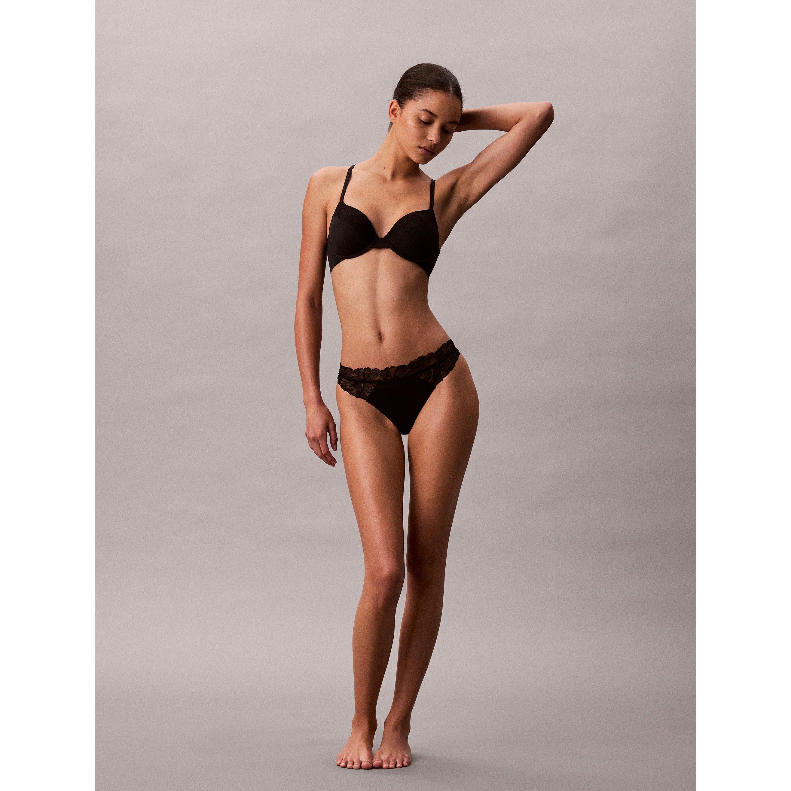 Black - Calvin Klein - Women's Performance Fit Thongs - 6