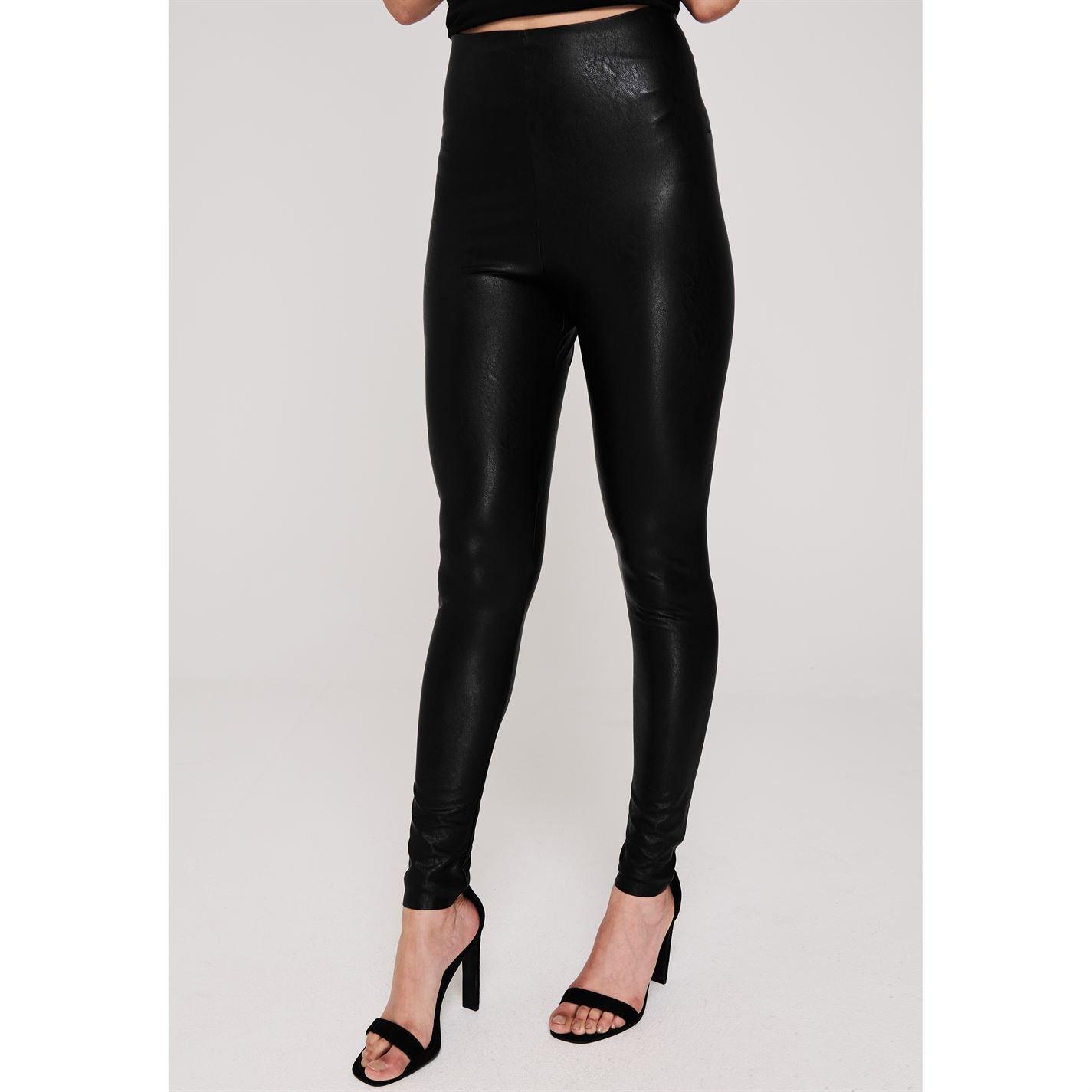 Commando Women's Faux Leather Leggings - Black - 14 (L)