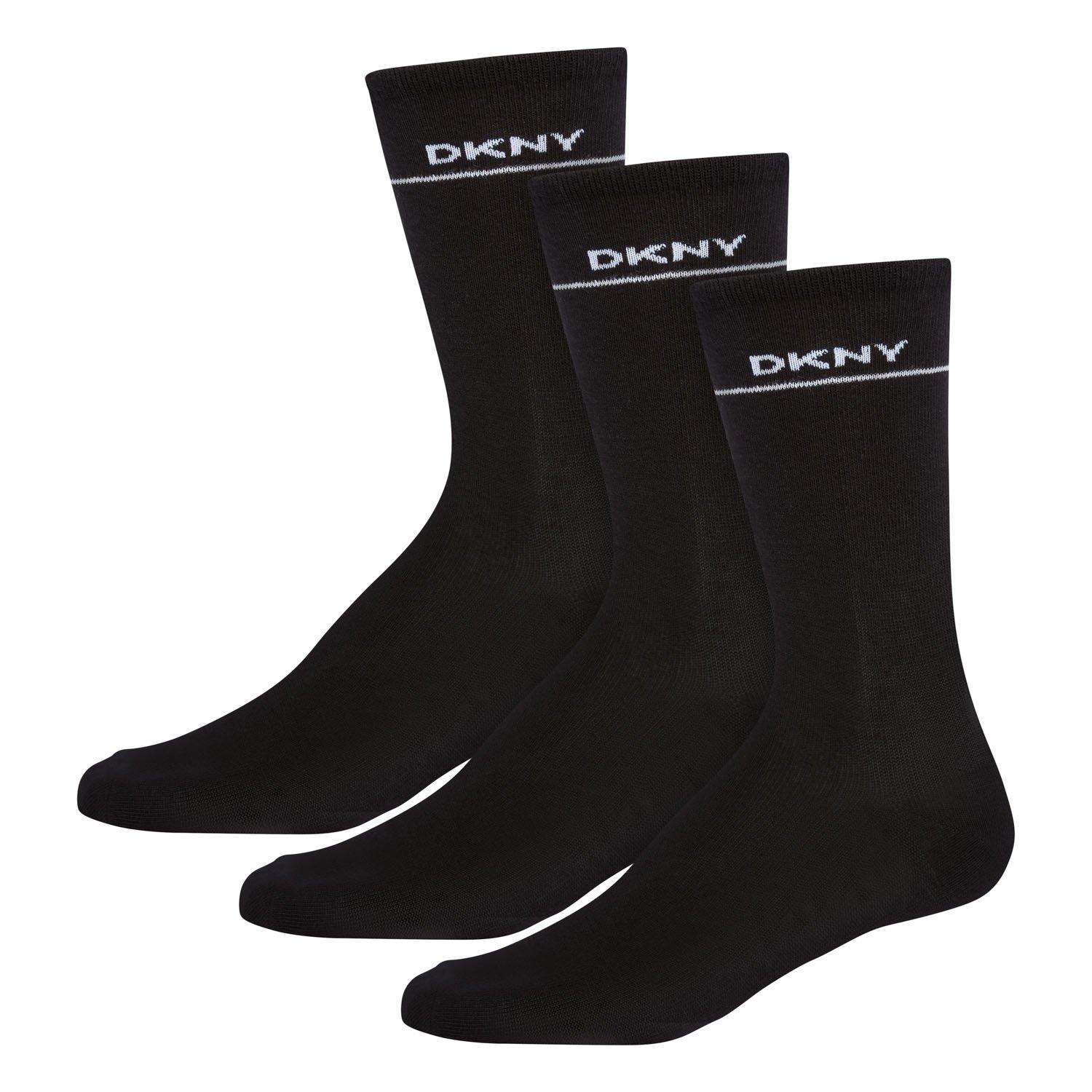 Dkny Women's 3 Pack Socks Paige - Black - Ladies 6-8