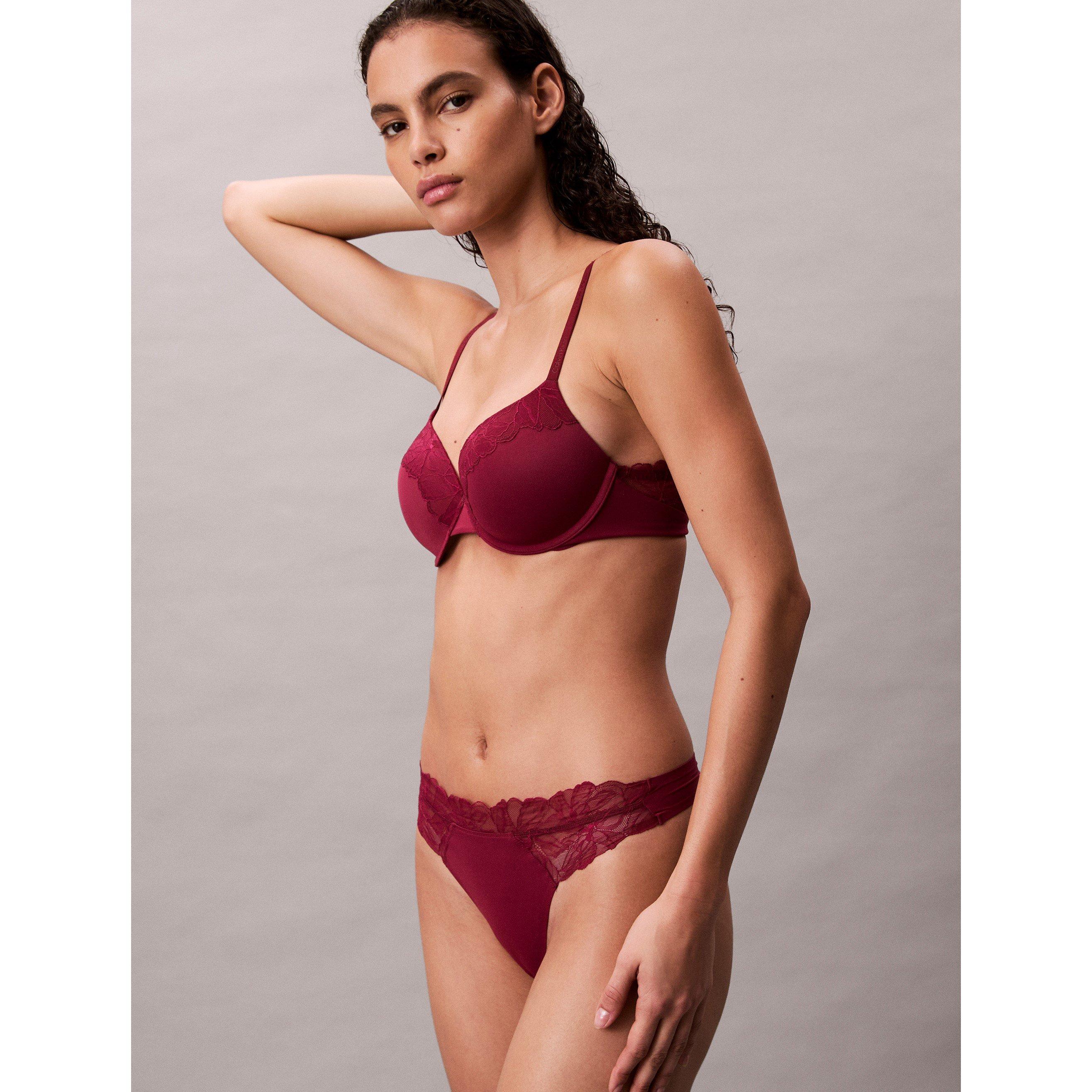 Rosa seducente - Calvin Klein - Women's PerfFit Thong Briefs - 4