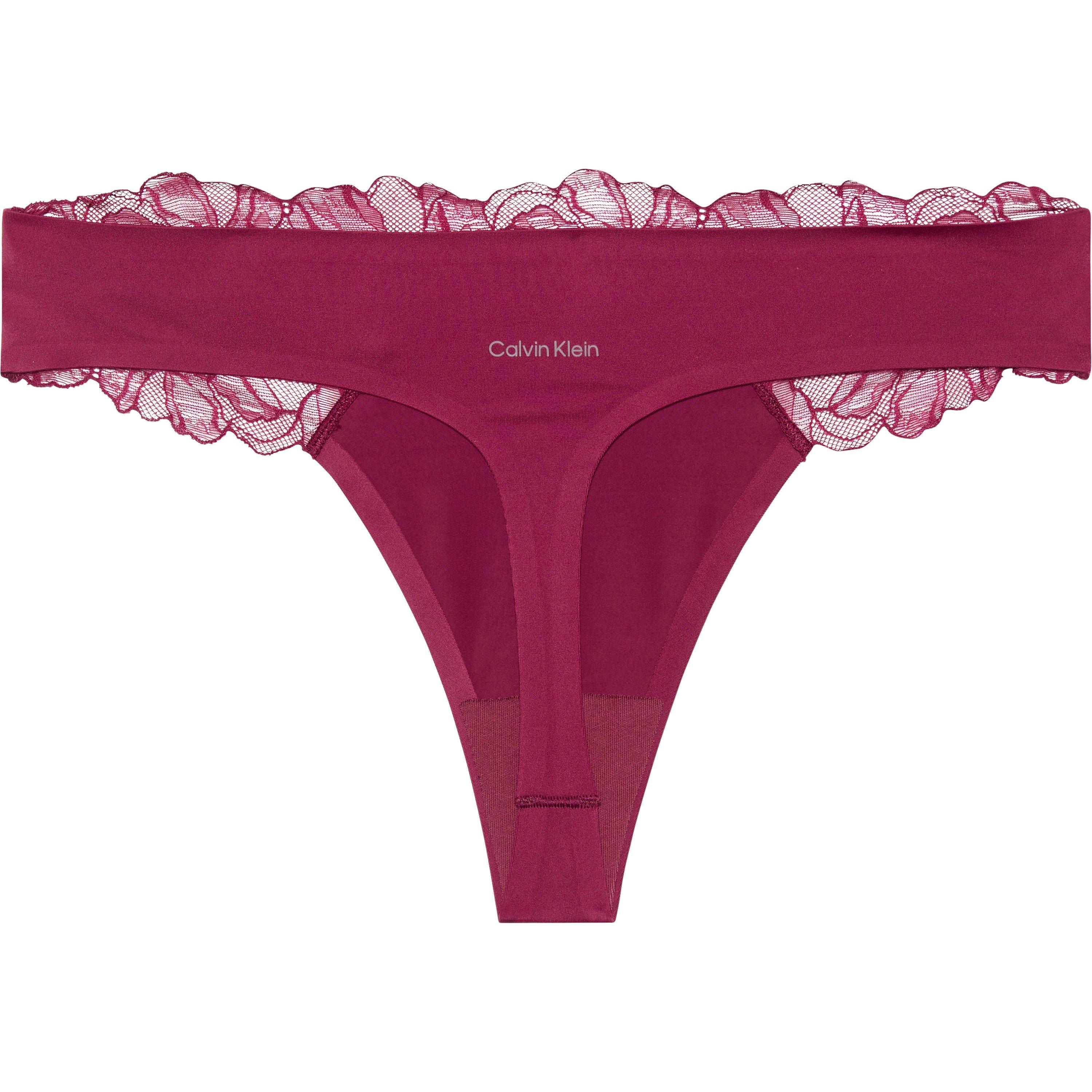 Rosa seducente - Calvin Klein - Women's PerfFit Thong Briefs - 8