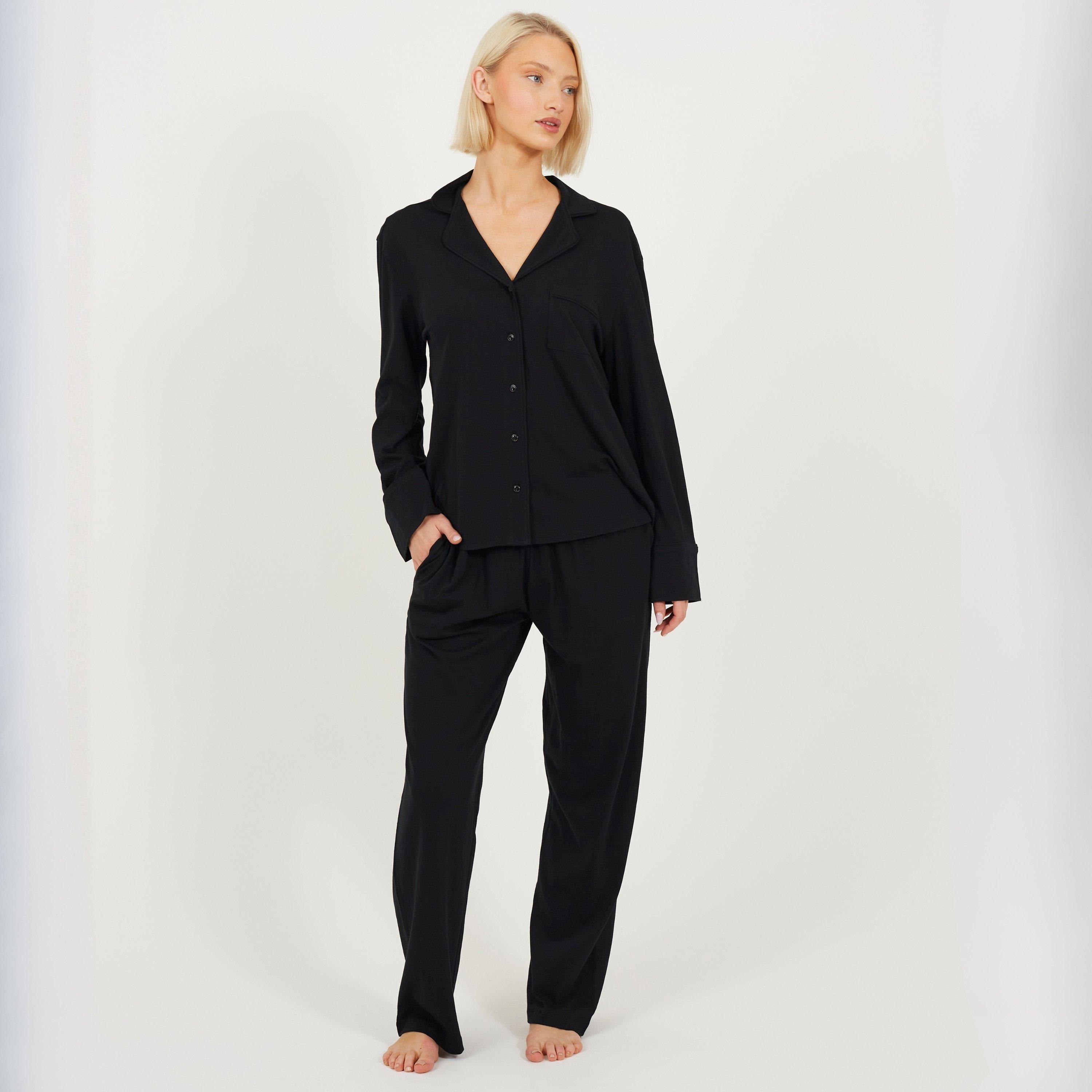 Schwarz - Brave Soul - Brave Soul Ladies Black Pyjama Set - 4