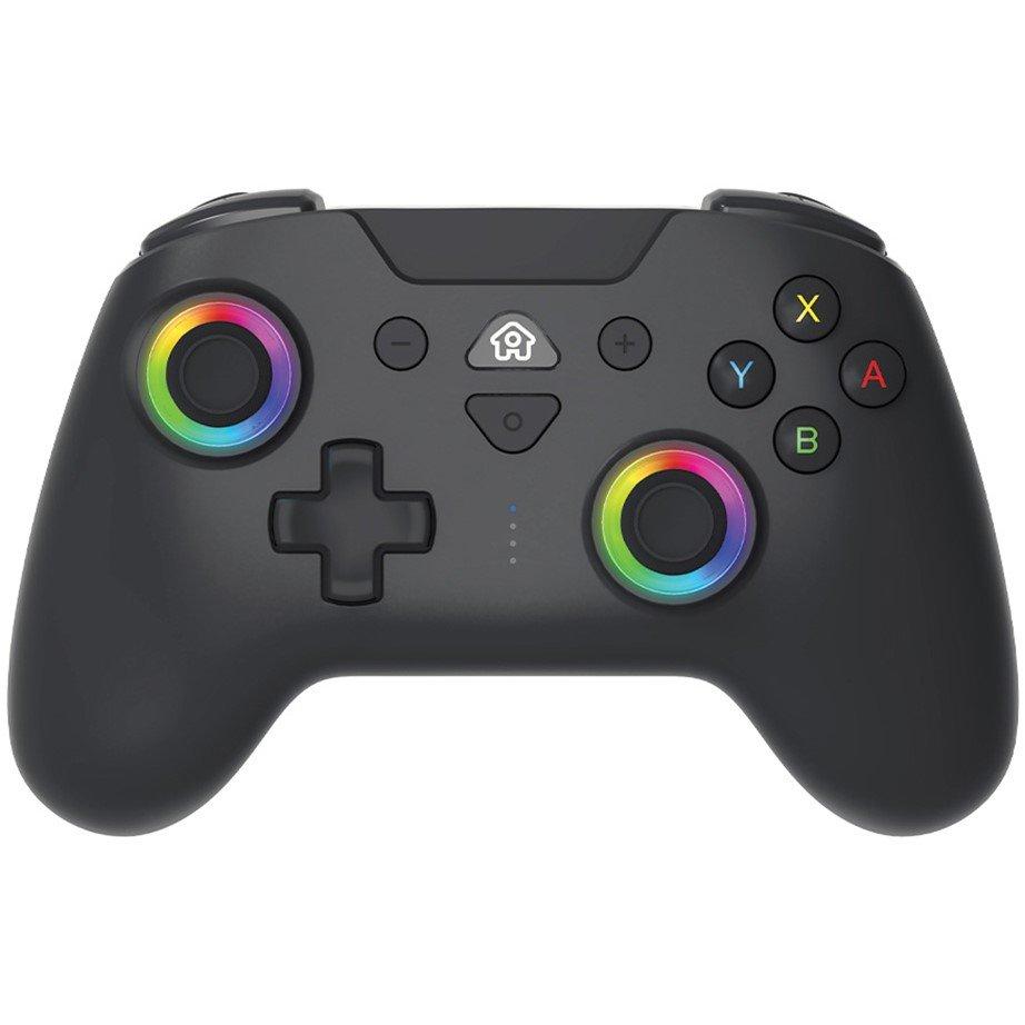 Black - Subsonic - Bluetooth Wireless LED Nintendo Switch Controller - 1