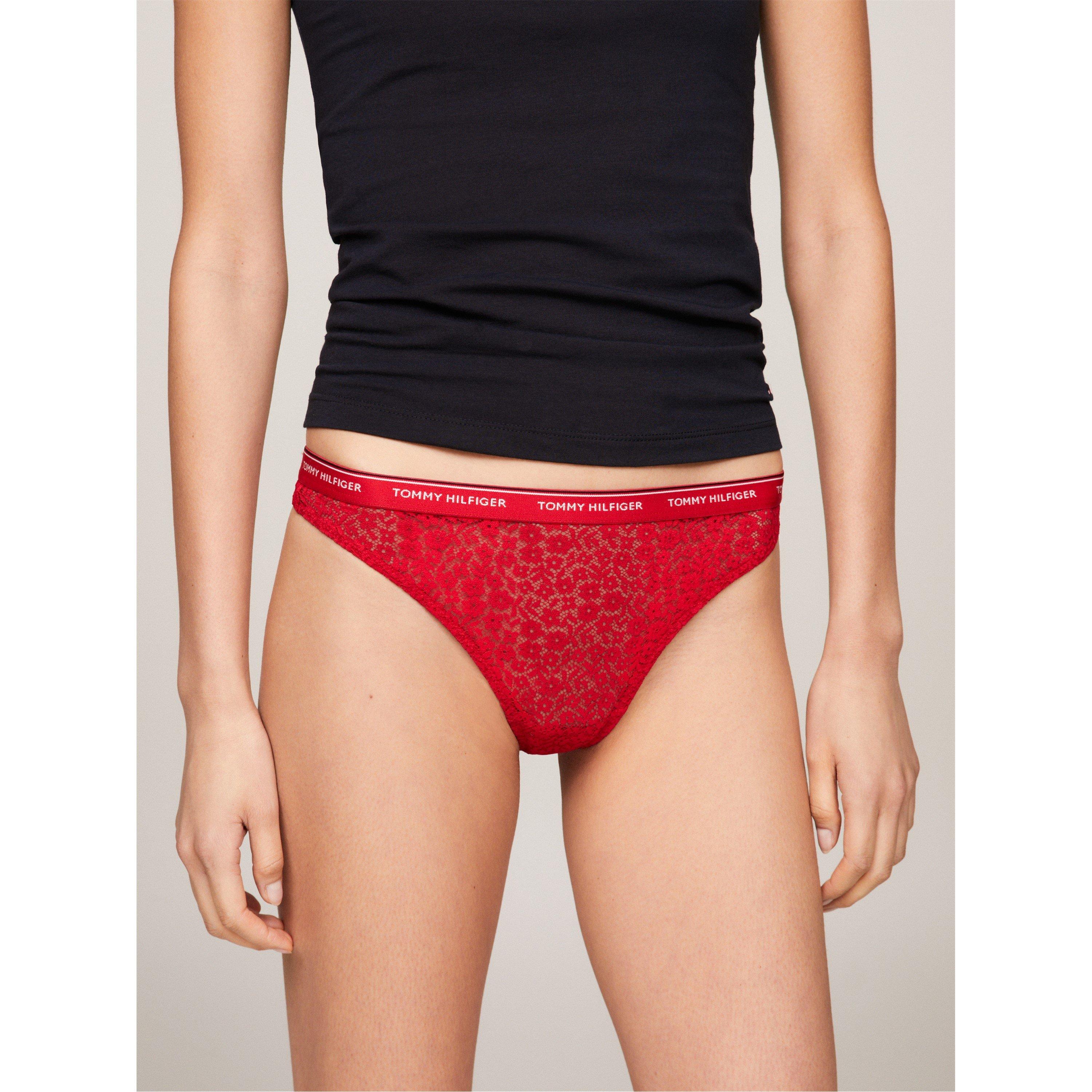 Himmel/Weiß/Rot - Tommy Hilfiger - Women's 3-Pack Lace Thongs - 2