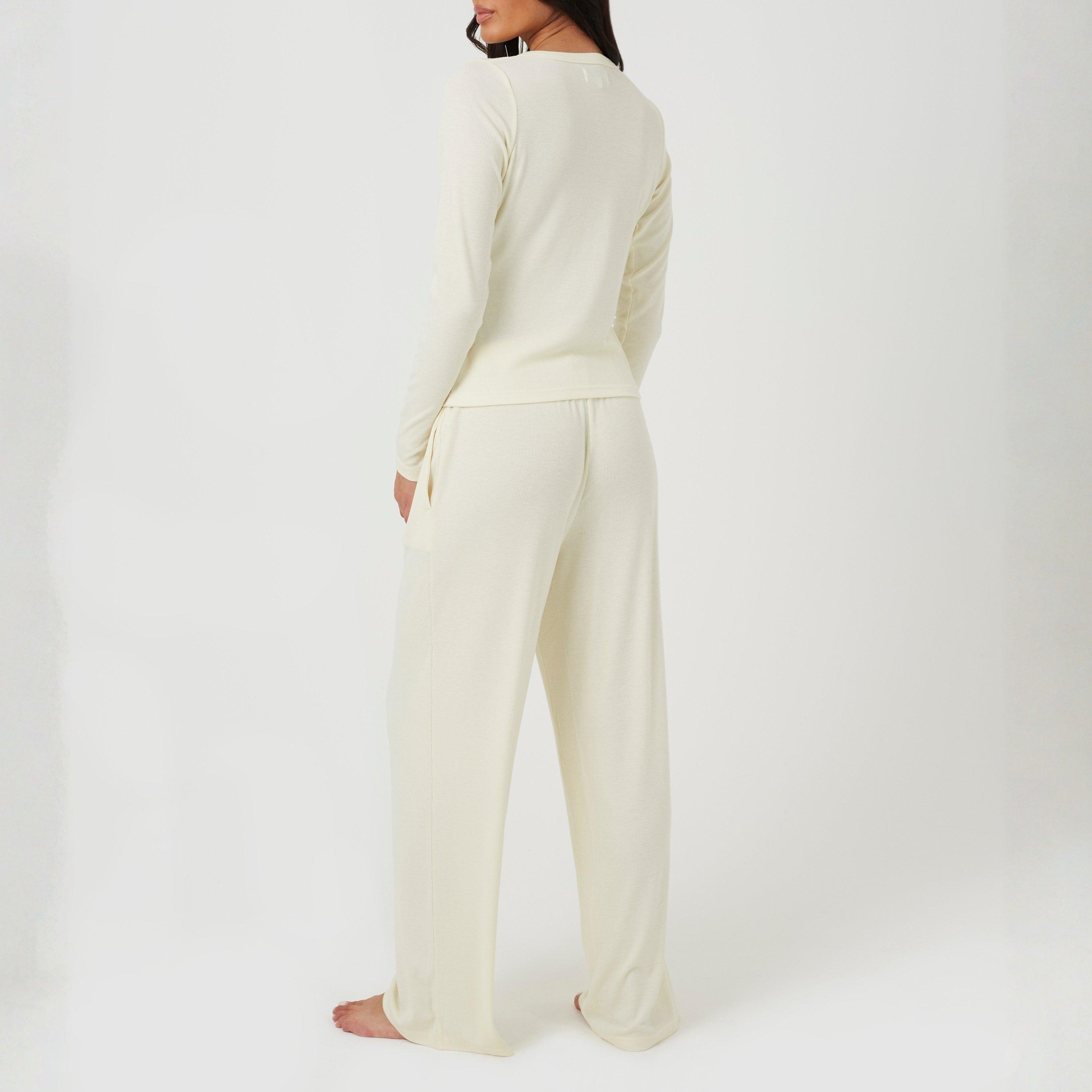 Botergeel - Brave Soul - Brave Soul Ladies Soft Touch Button Pyjama Set - 2