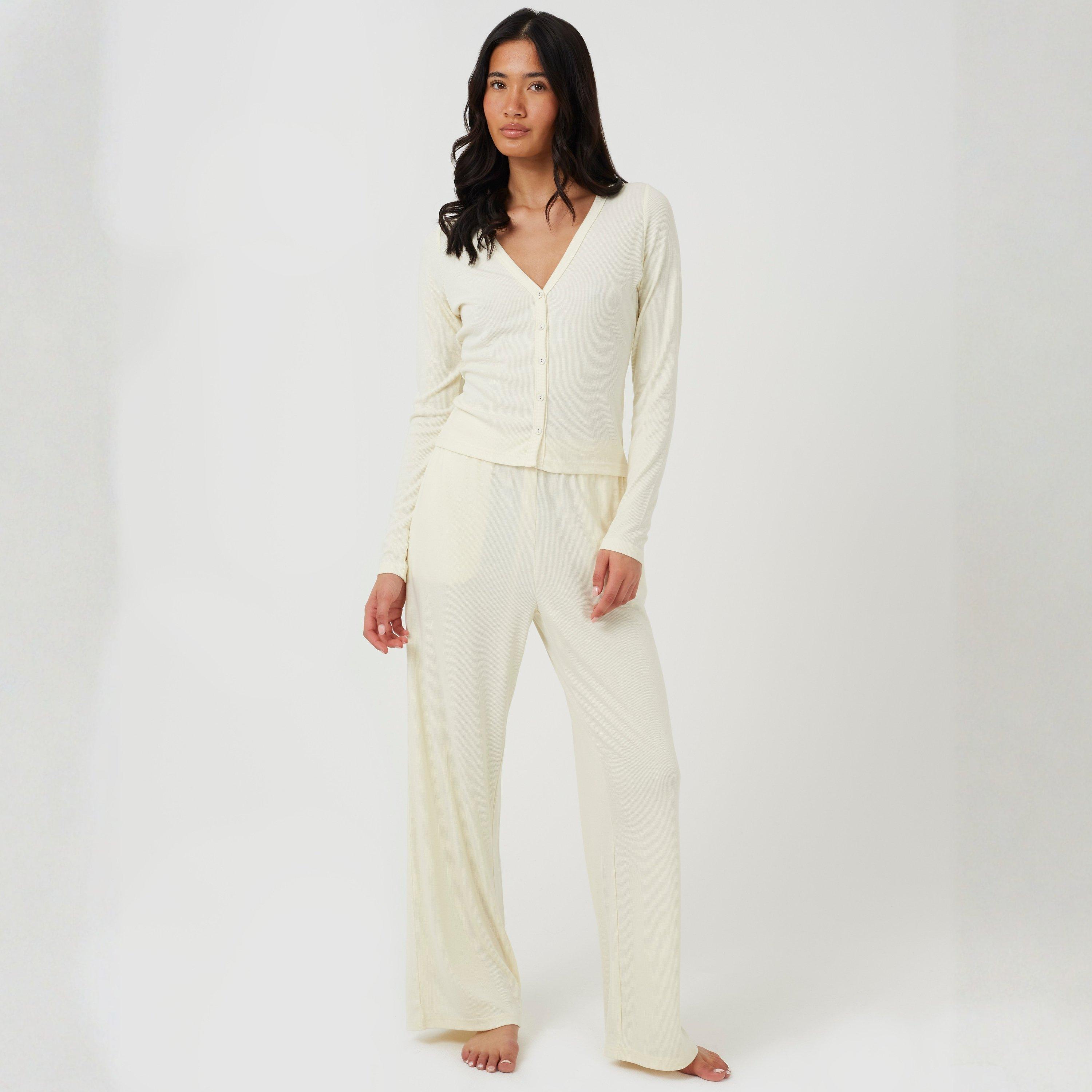 Botergeel - Brave Soul - Brave Soul Ladies Soft Touch Button Pyjama Set - 4