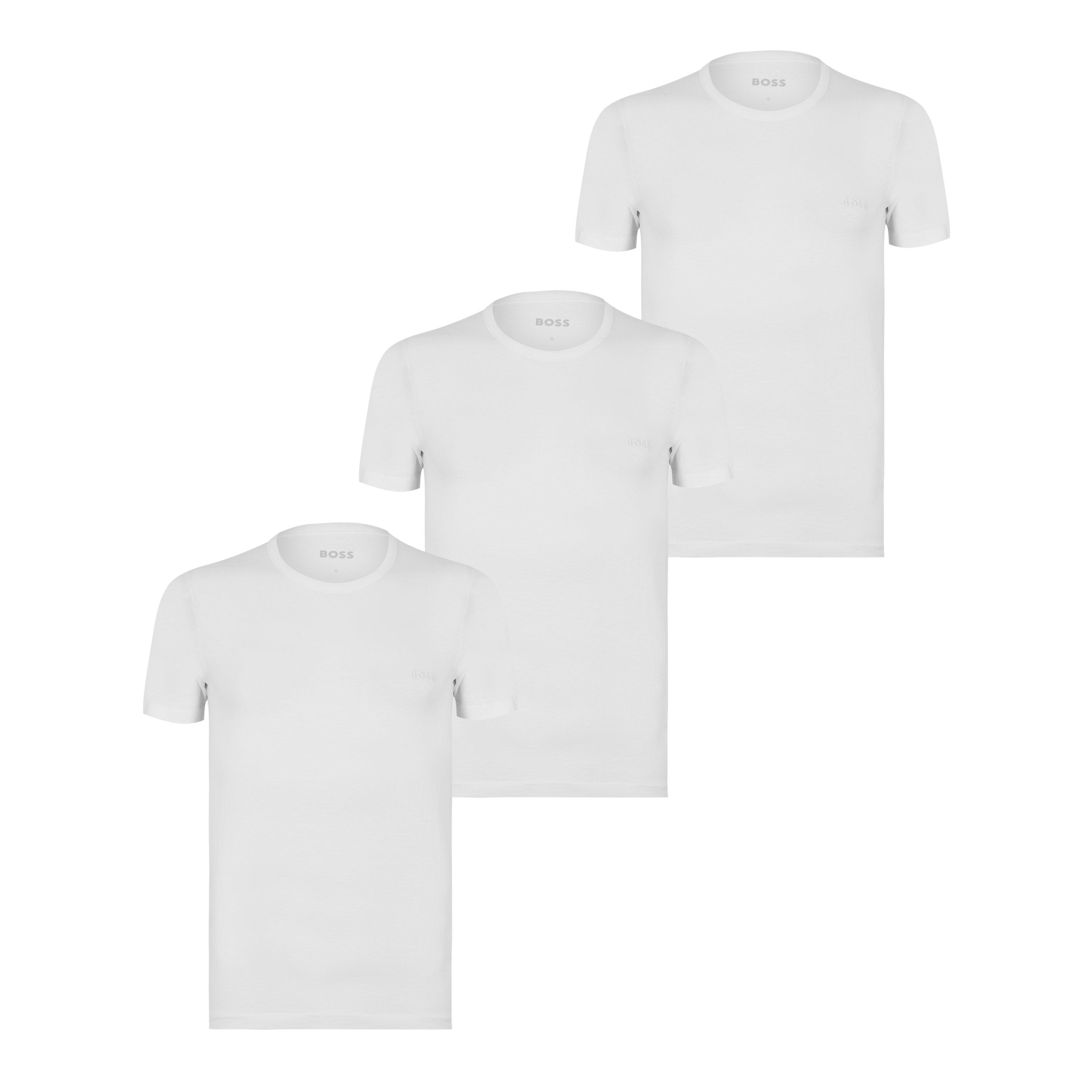 White - Boss - Boss Tshirt Rn 3p Classic 10243514 - 1