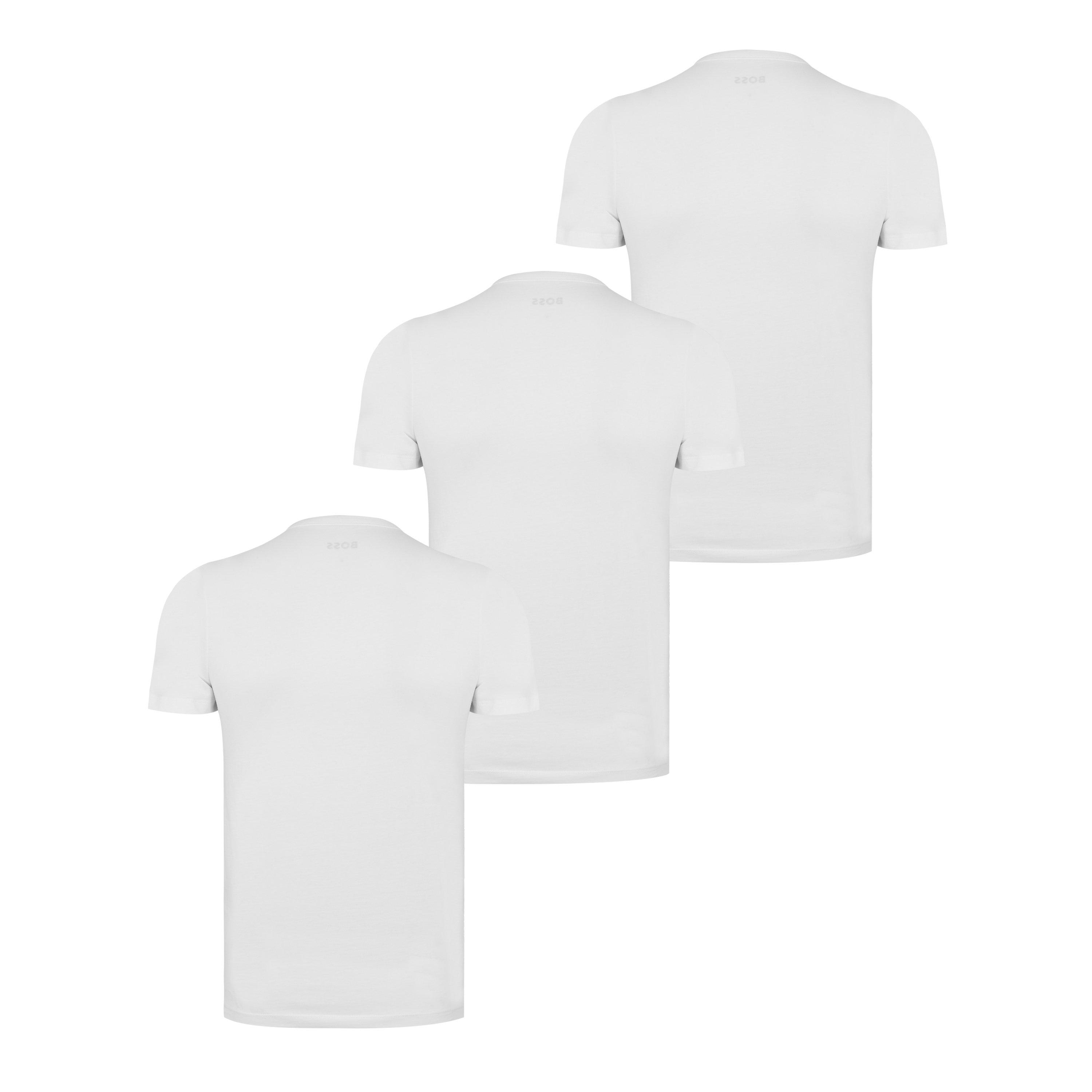 White - Boss - Boss Tshirt Rn 3p Classic 10243514 - 2