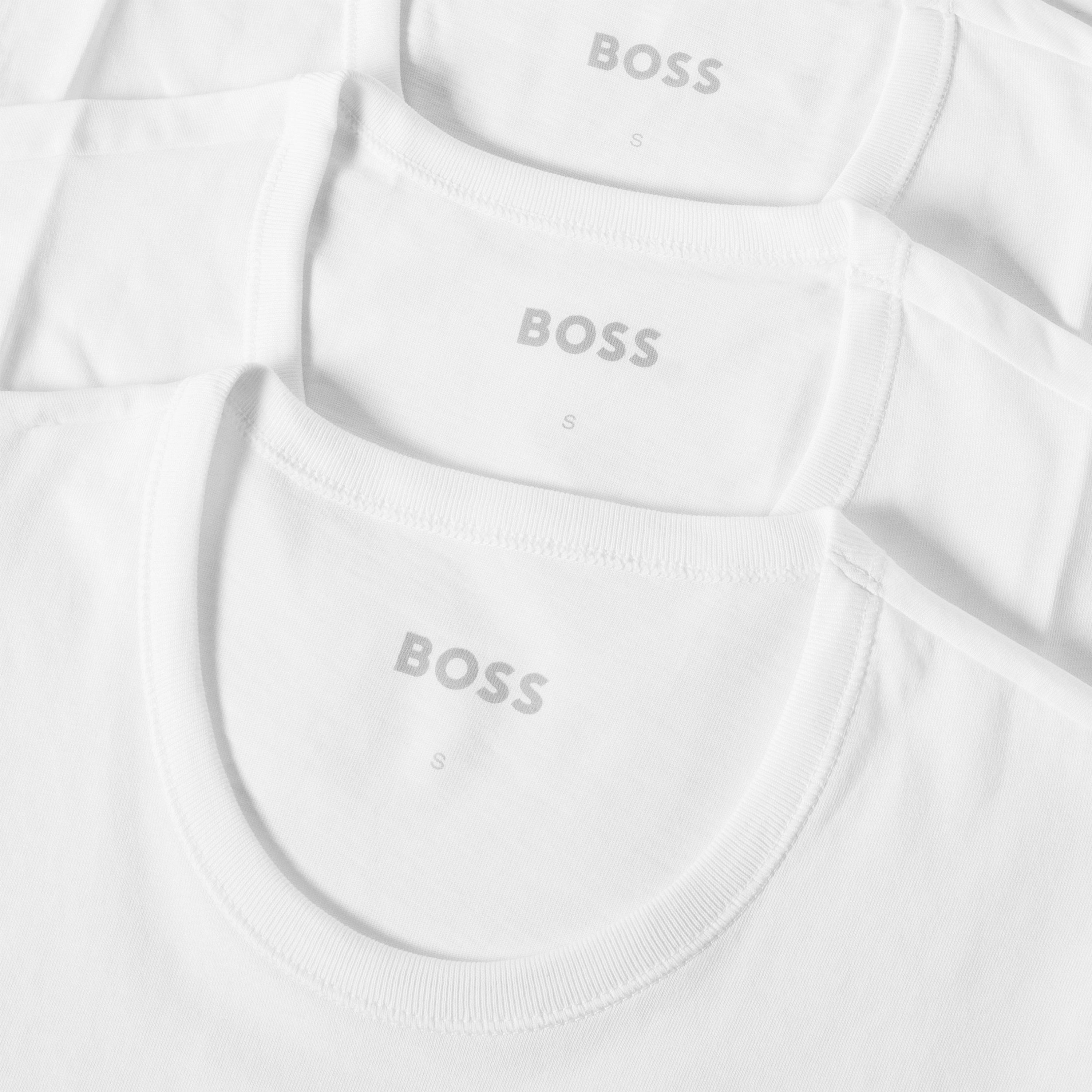 White - Boss - Boss Tshirt Rn 3p Classic 10243514 - 3