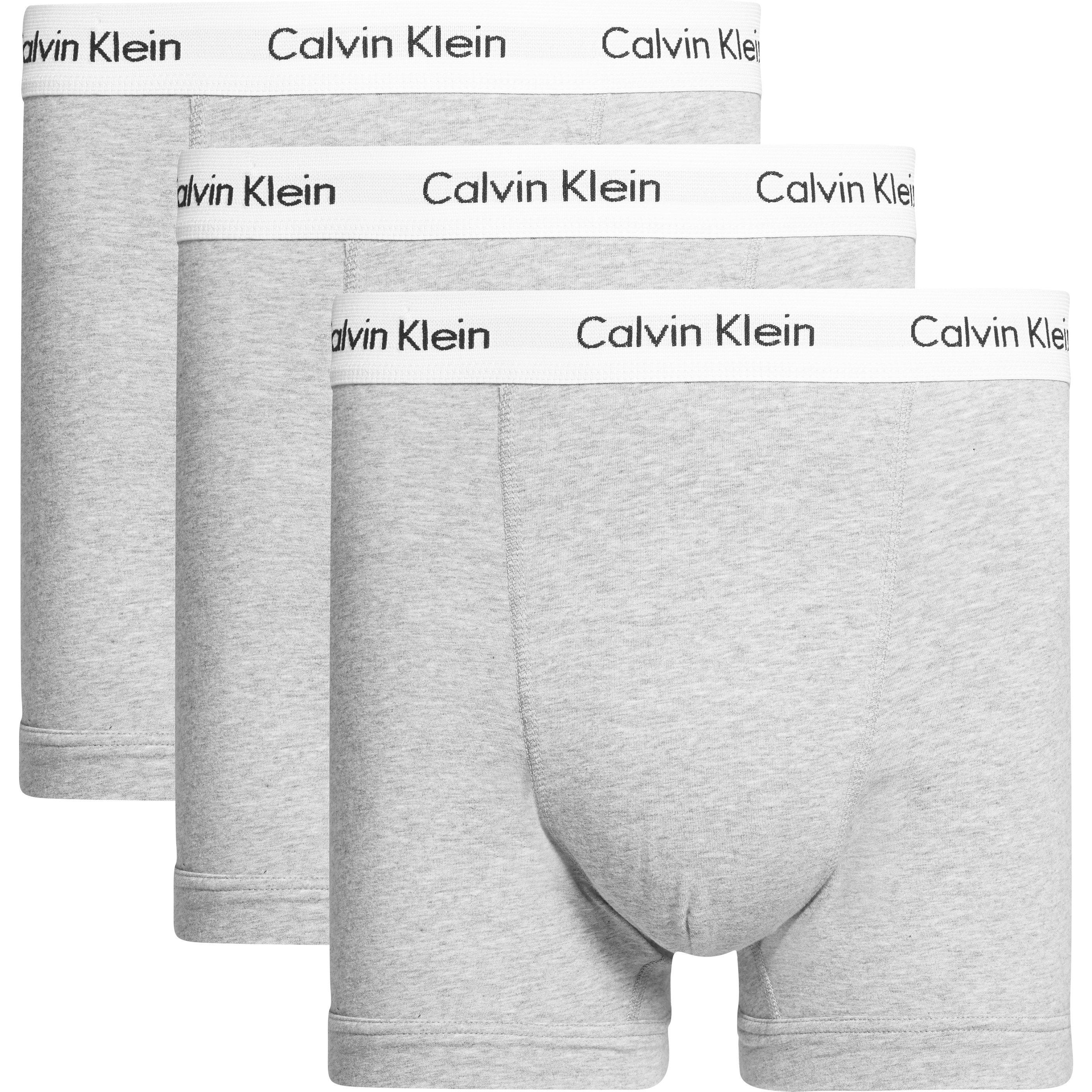 Calvin Klein Men's 3-Pack Cotton Stretch Boxer Shorts - Triple Grey - Large