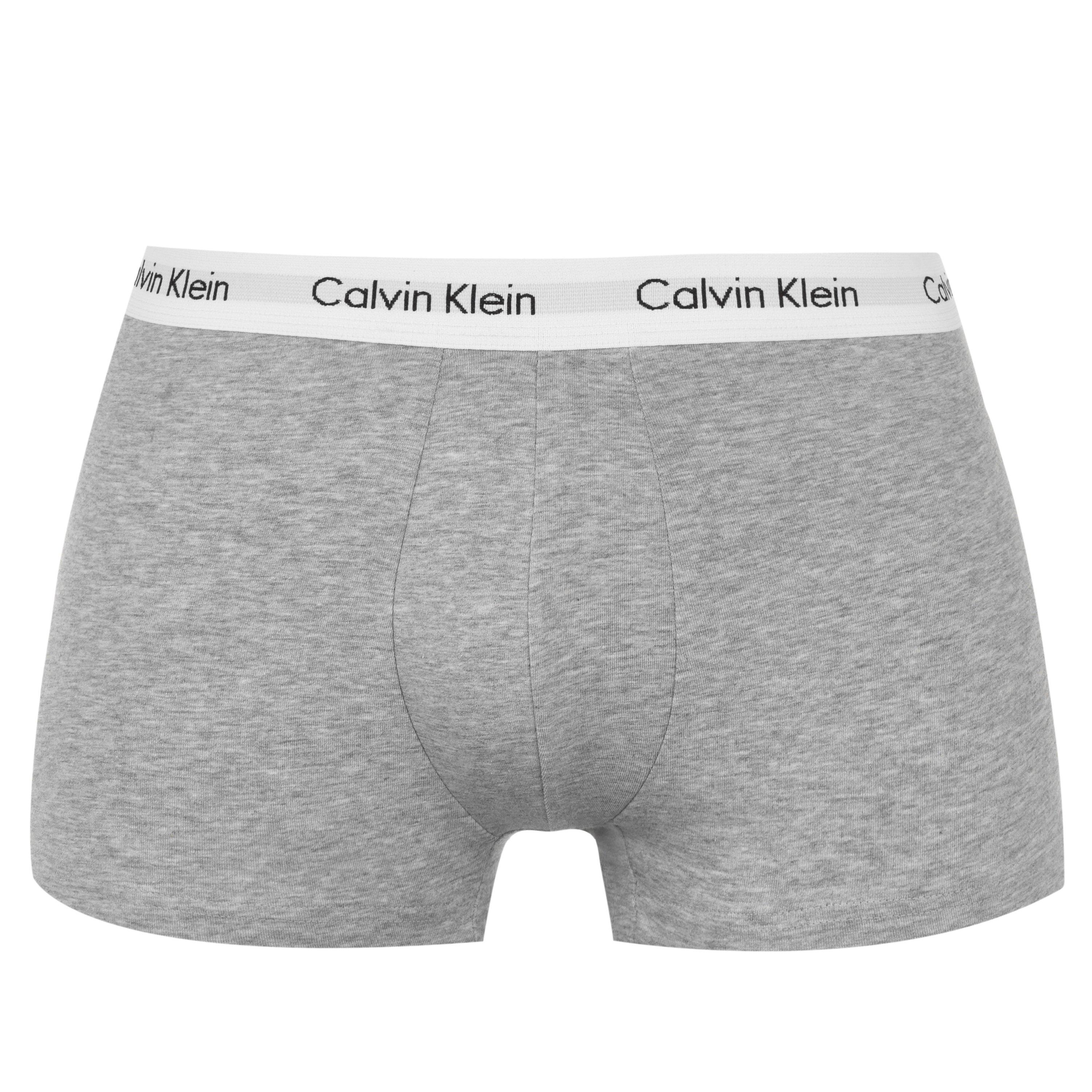 Wht/Blk/Gry - Calvin Klein - 3-Pack Boxer Shorts Mens - 6