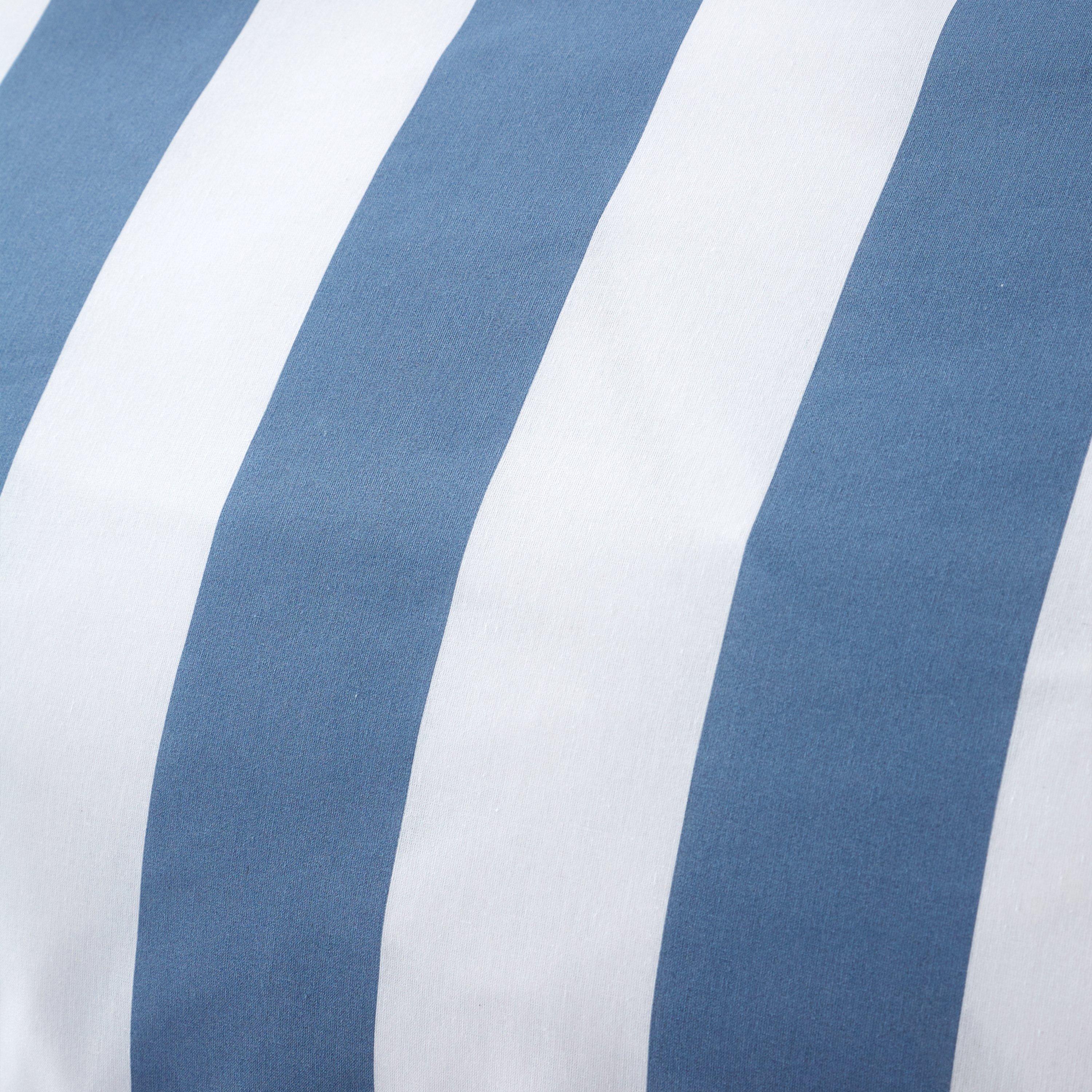 Blue - Catherine Lansfield - Cove Stripe Reversible Duvet Cover Set - 5
