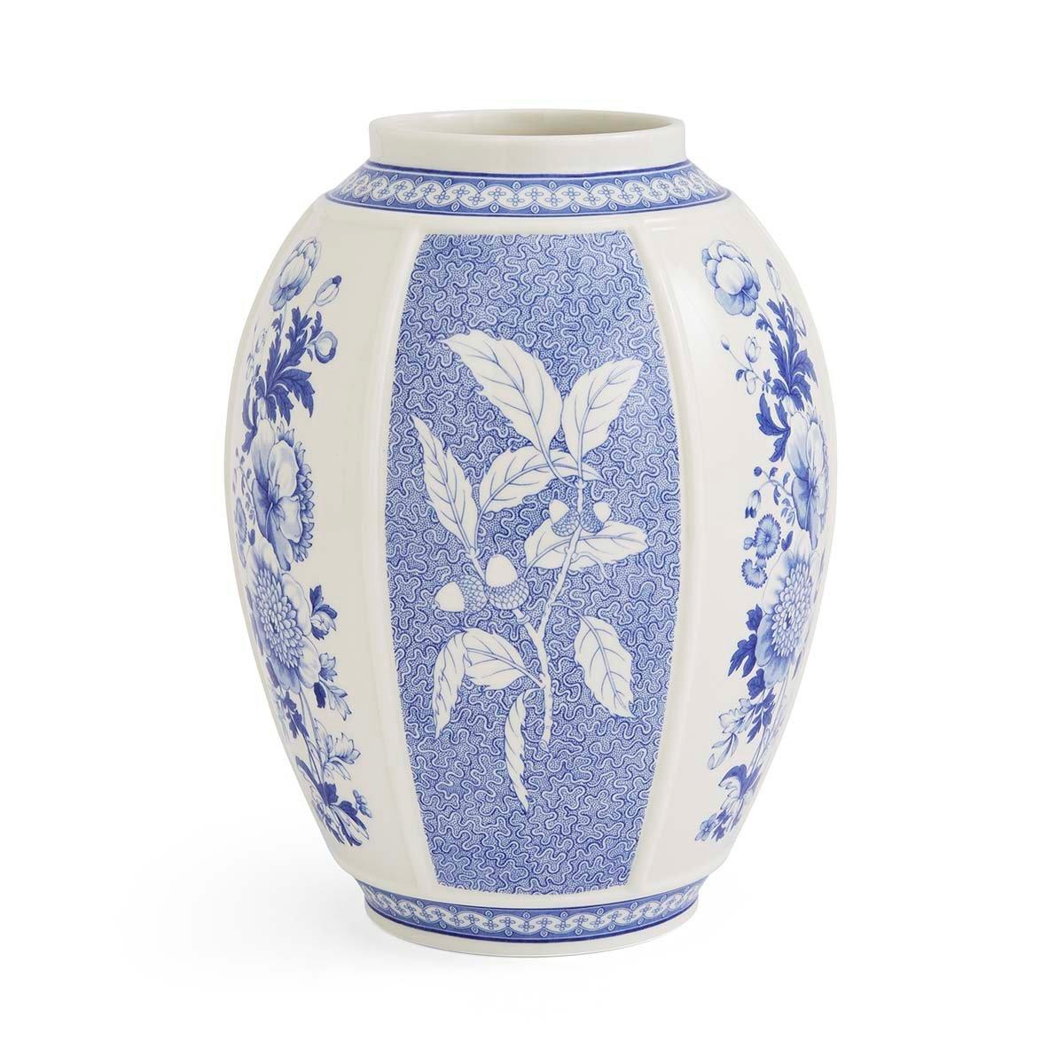 Blue White - Spode - Blue Italian British Flowers Vase - 2
