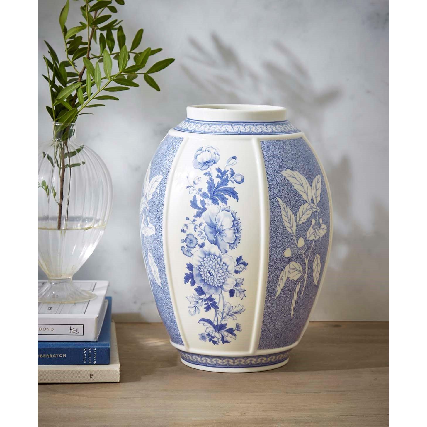 Blue White - Spode - Blue Italian British Flowers Vase - 7