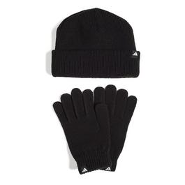 adidas Adults Beanie Hat and Glove Set