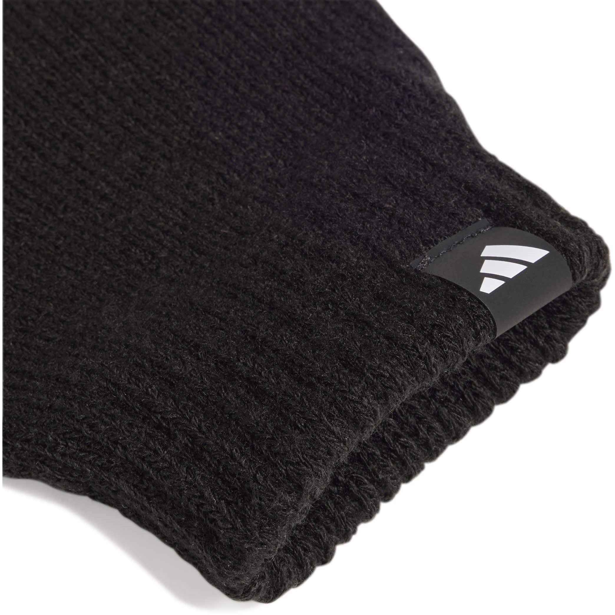 Black/White - adidas - Adults Beanie Hat and Glove Set - 3