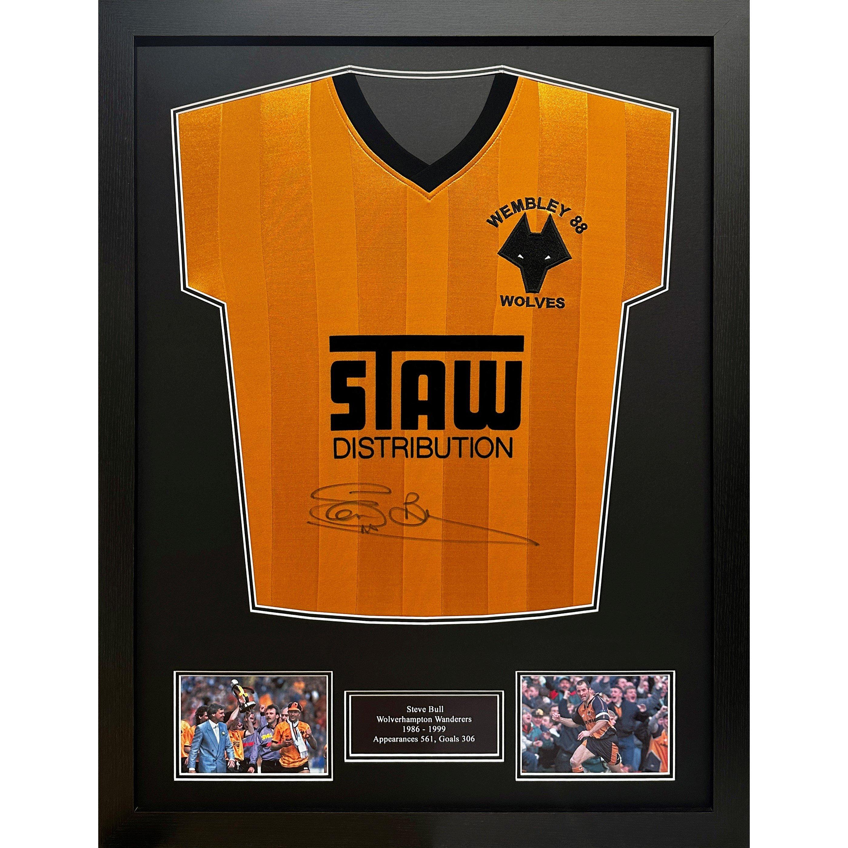 Gold - AllStarSignings Ltd - Steve Bull signed Wolves Wembley 1988 shirt - 1