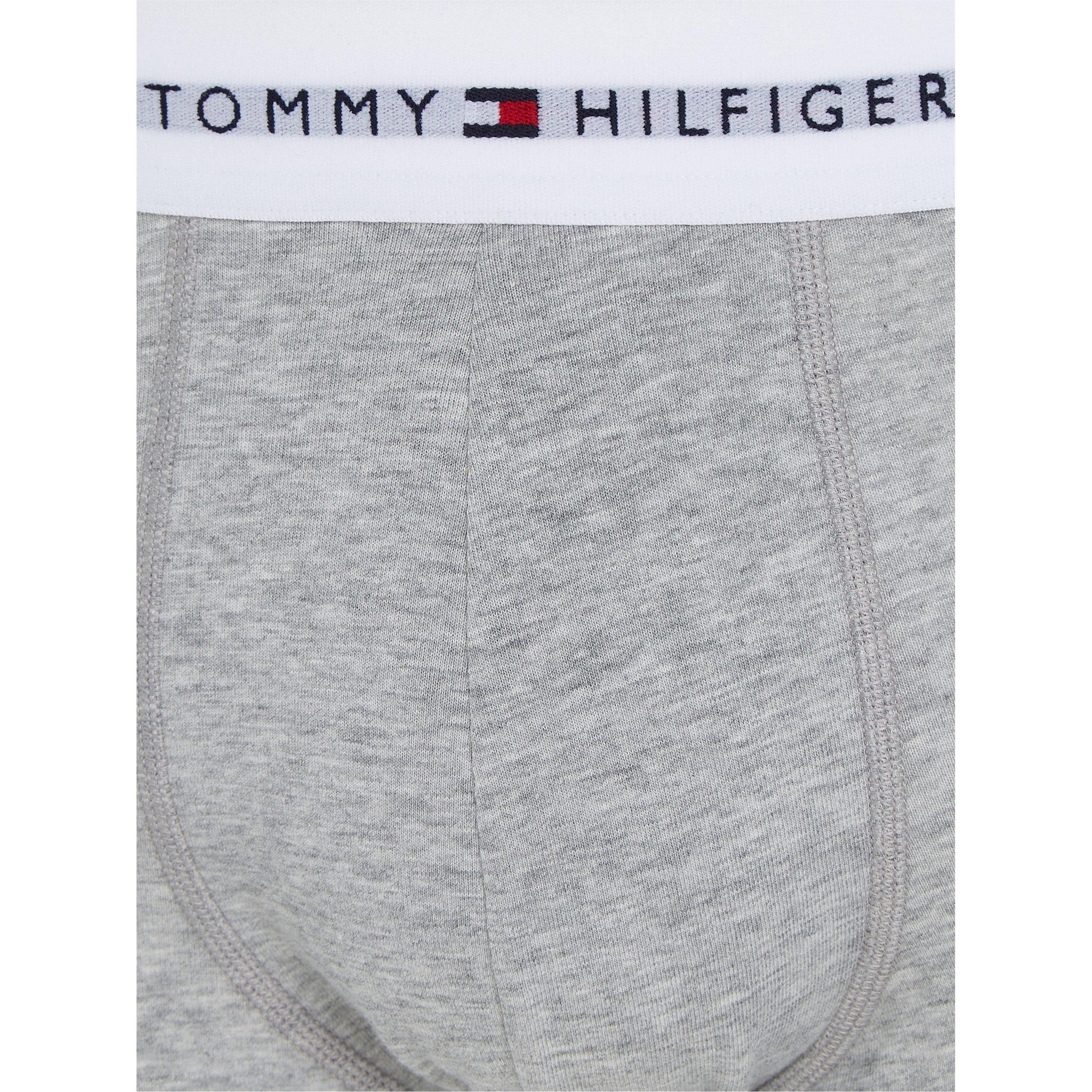 Blk/Wht/Gry 0UC - Tommy Hilfiger - 3 Pack Logo Waistband Trunks - 7