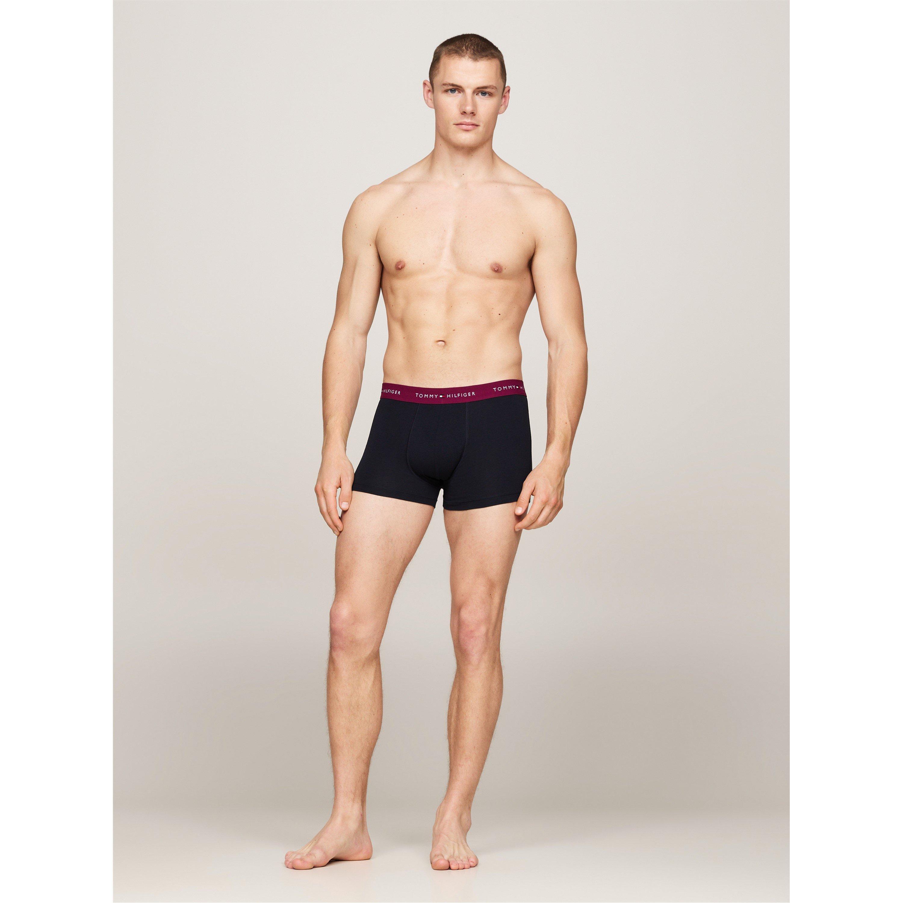 3 Pack Logo Waistband Trunks