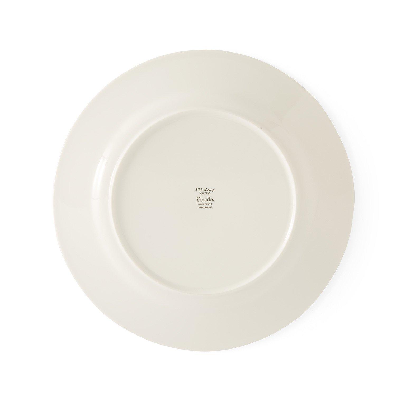 Blue - Spode Kit Kemp - Kit Kemp Calypso  4 Turquiose  Dinner Plates - 6