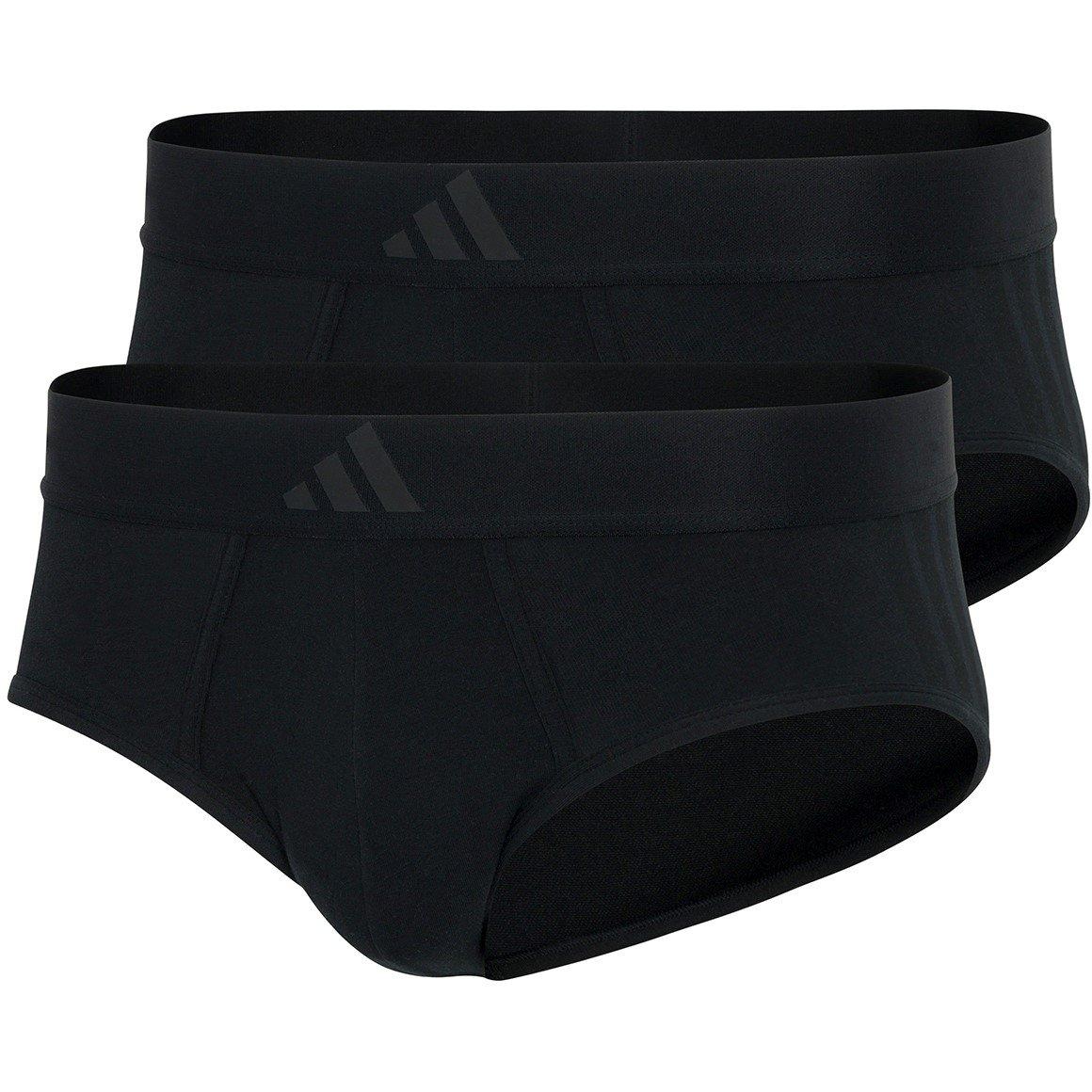 Zwart - adidas - 2 Pack Brief Mens - 1